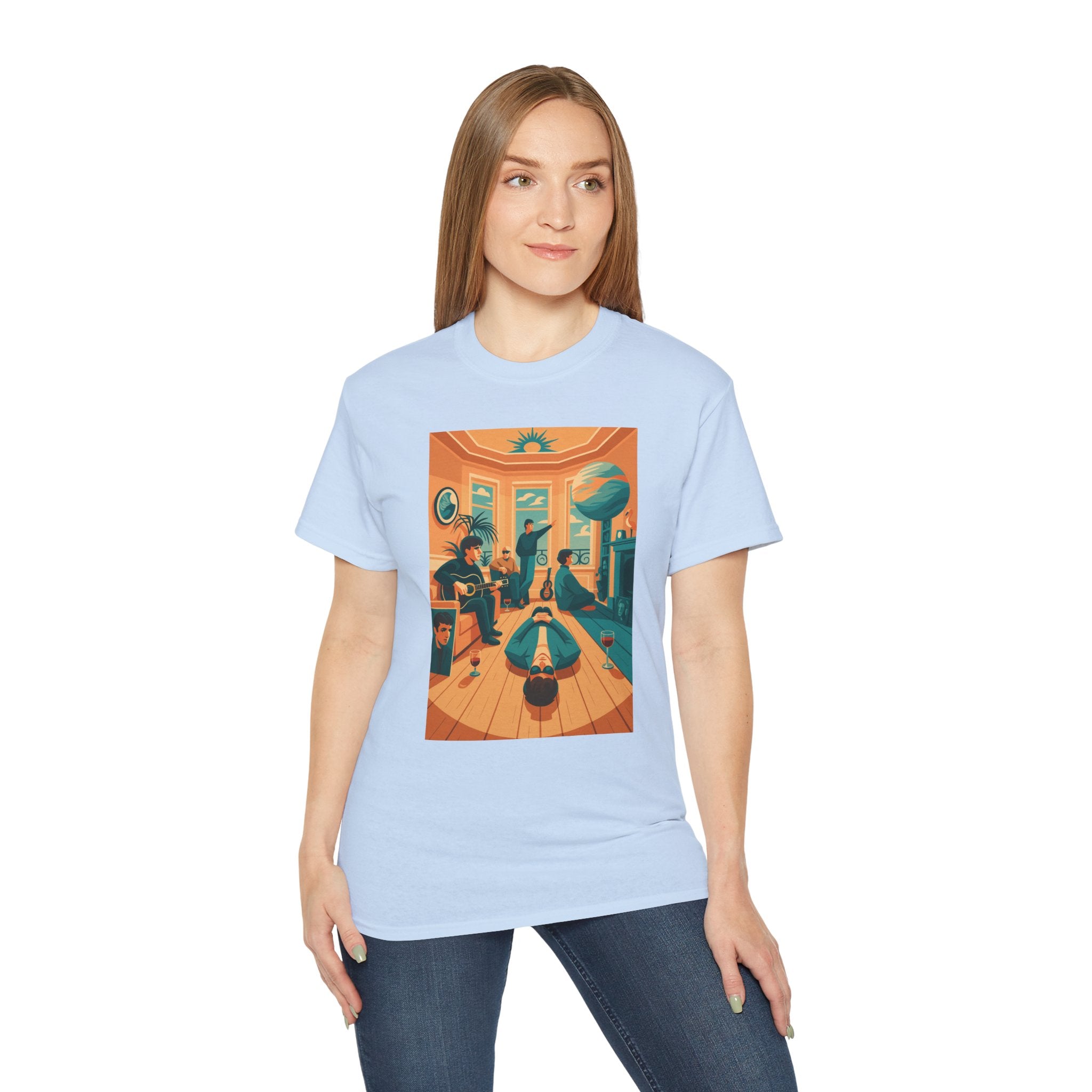 nan — t-shirt, back view