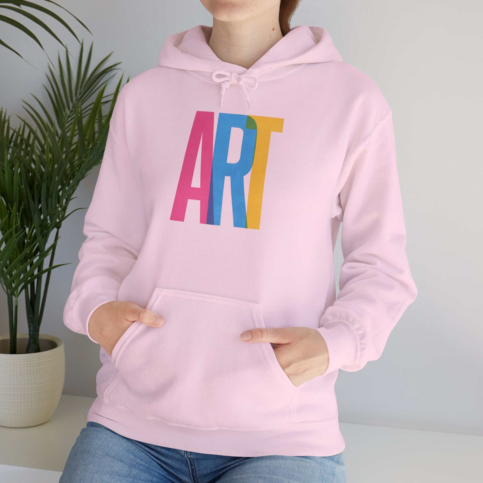 ART Unisex Hoodie Front and Back Print - Cozy Gift for Friends, Valentine's Day, Casual Wear, Trendy Fashion, Spirit Wear T-Shirt | LZP Tees