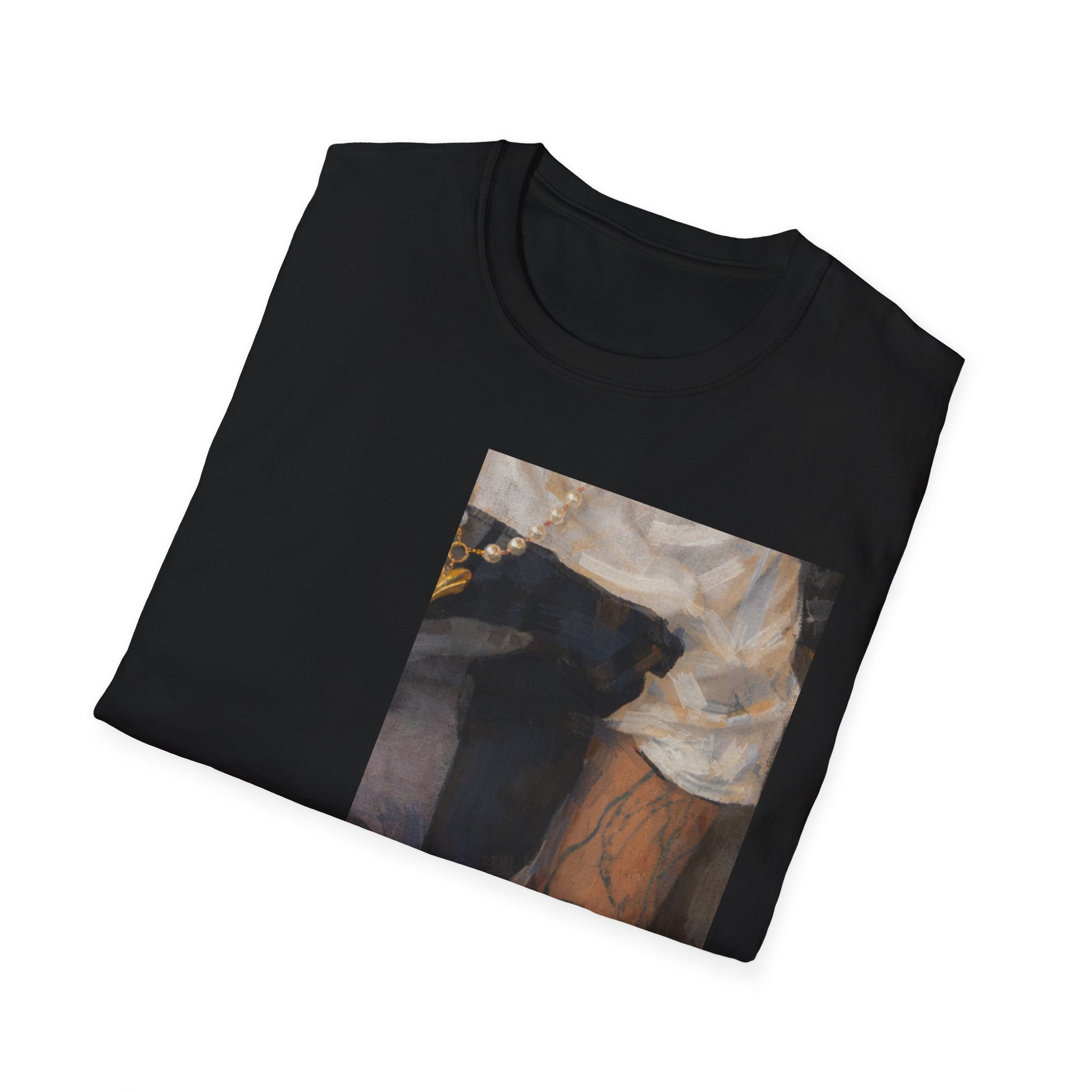 Artistic Fragment Print T‑Shirt