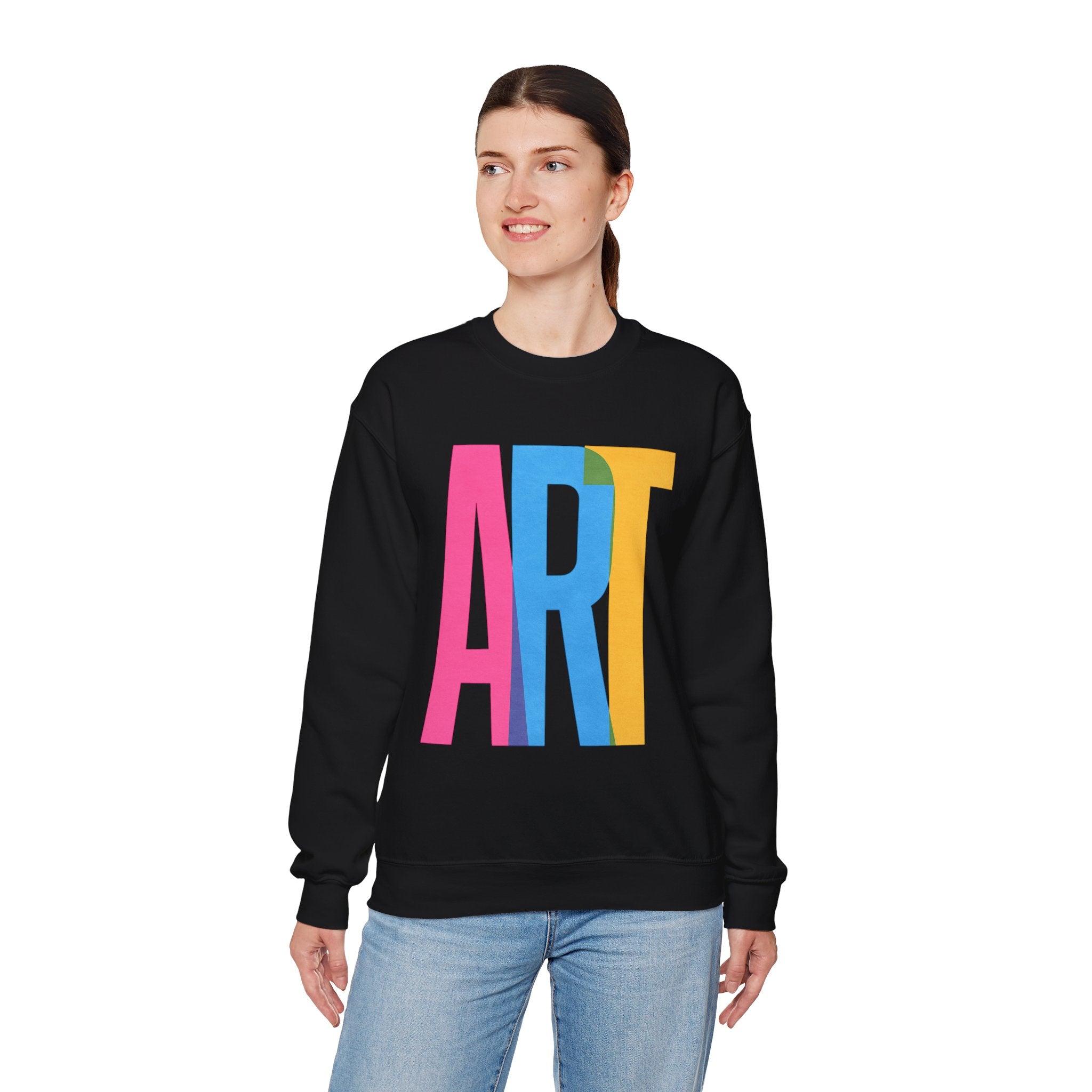 Art Sweatshirt | Cozy Crewneck for Couples, Gift for Valentine's Day, Casual Wear, Everyday Comfort, Trendy Apparel | LZP Tees