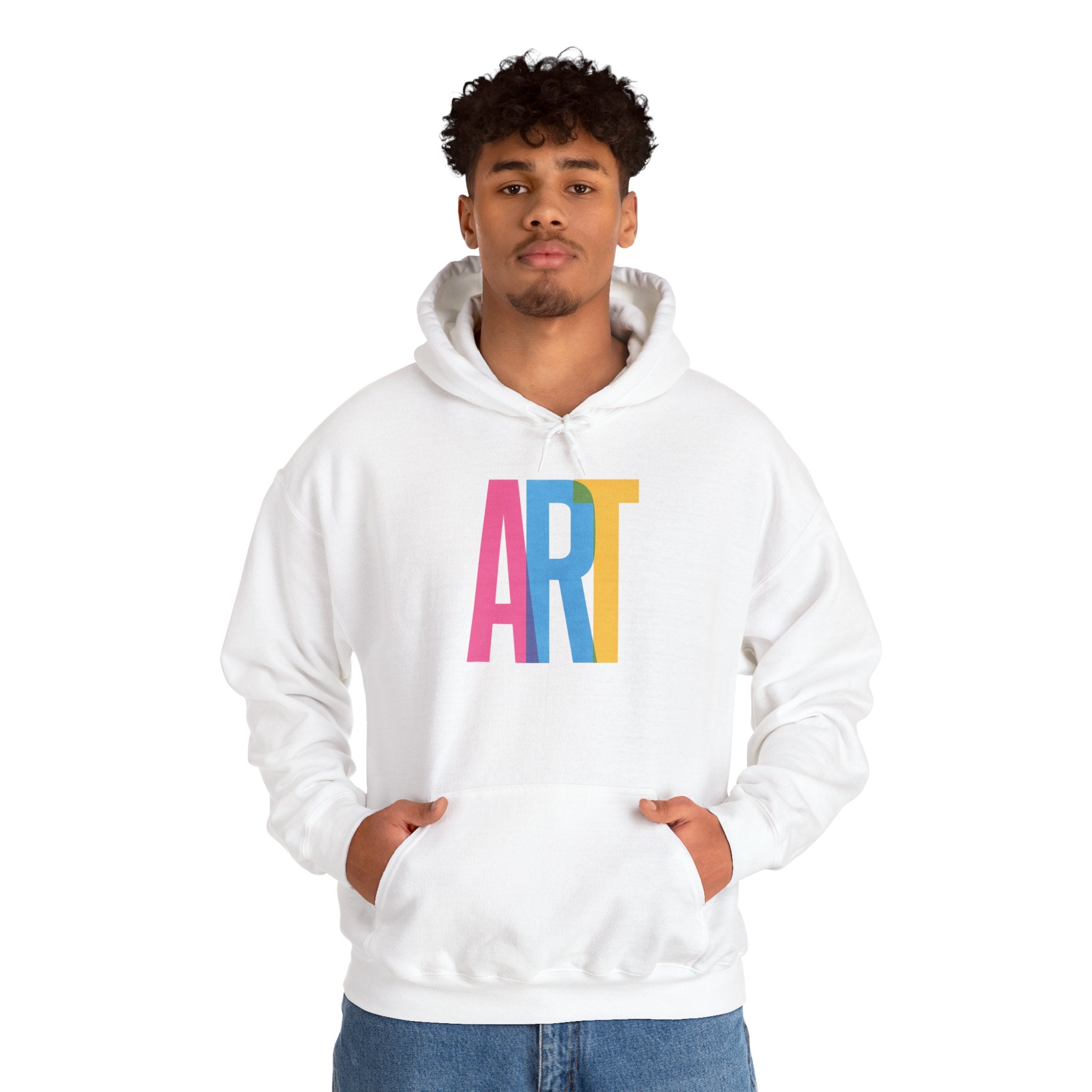 ART Unisex Hoodie Front and Back Print - Cozy Gift for Friends, Valentine's Day, Casual Wear, Trendy Fashion, Spirit Wear T-Shirt | LZP Tees