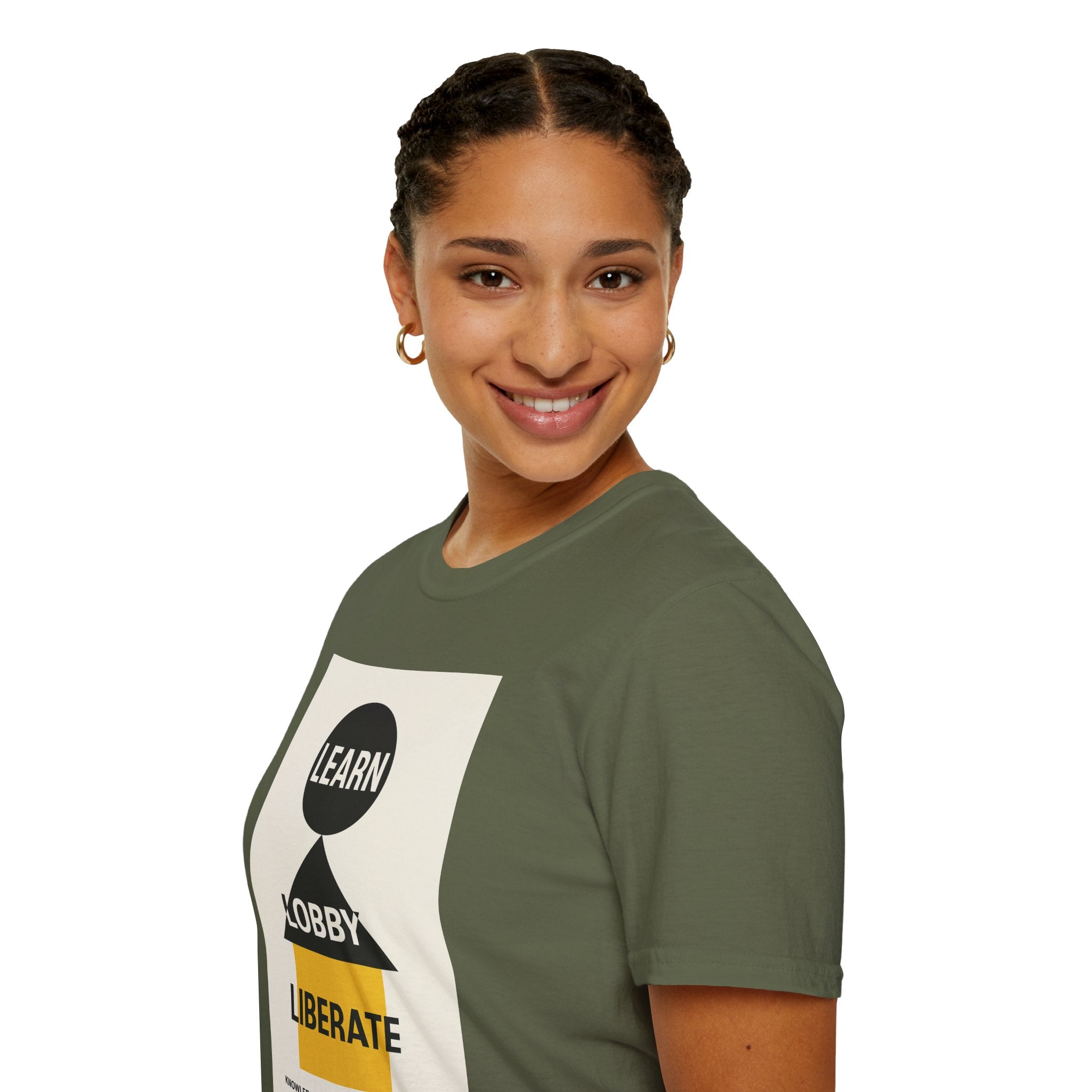 Empowerment Graphic Unisex T-Shirt - Learn Lobby Liberate | LZP Tees