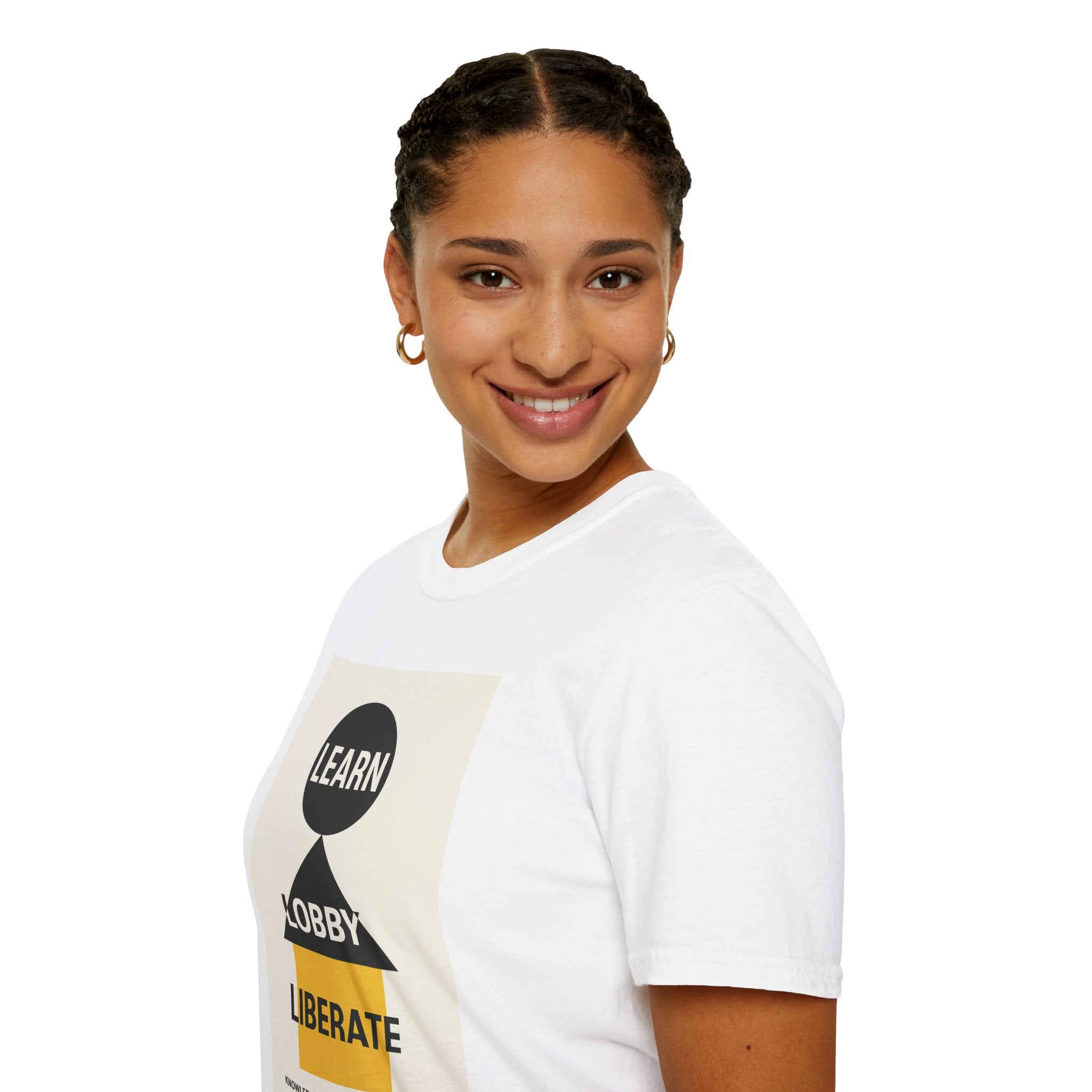 Empowerment Graphic Unisex T-Shirt - Learn Lobby Liberate | LZP Tees