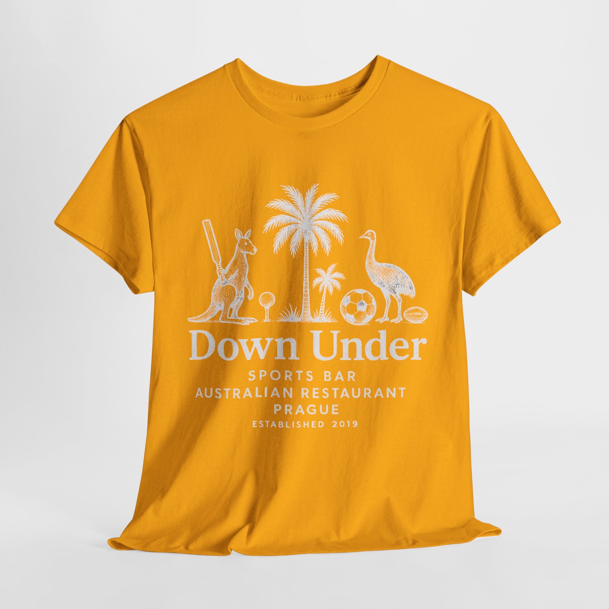 Down Under Sports Bar Design – Two Side Inverted – Casual Wear, Gift for Travelers, Australia Lovers, Summer Vibes, Unique [...] – T‑Shirt (Unisex)