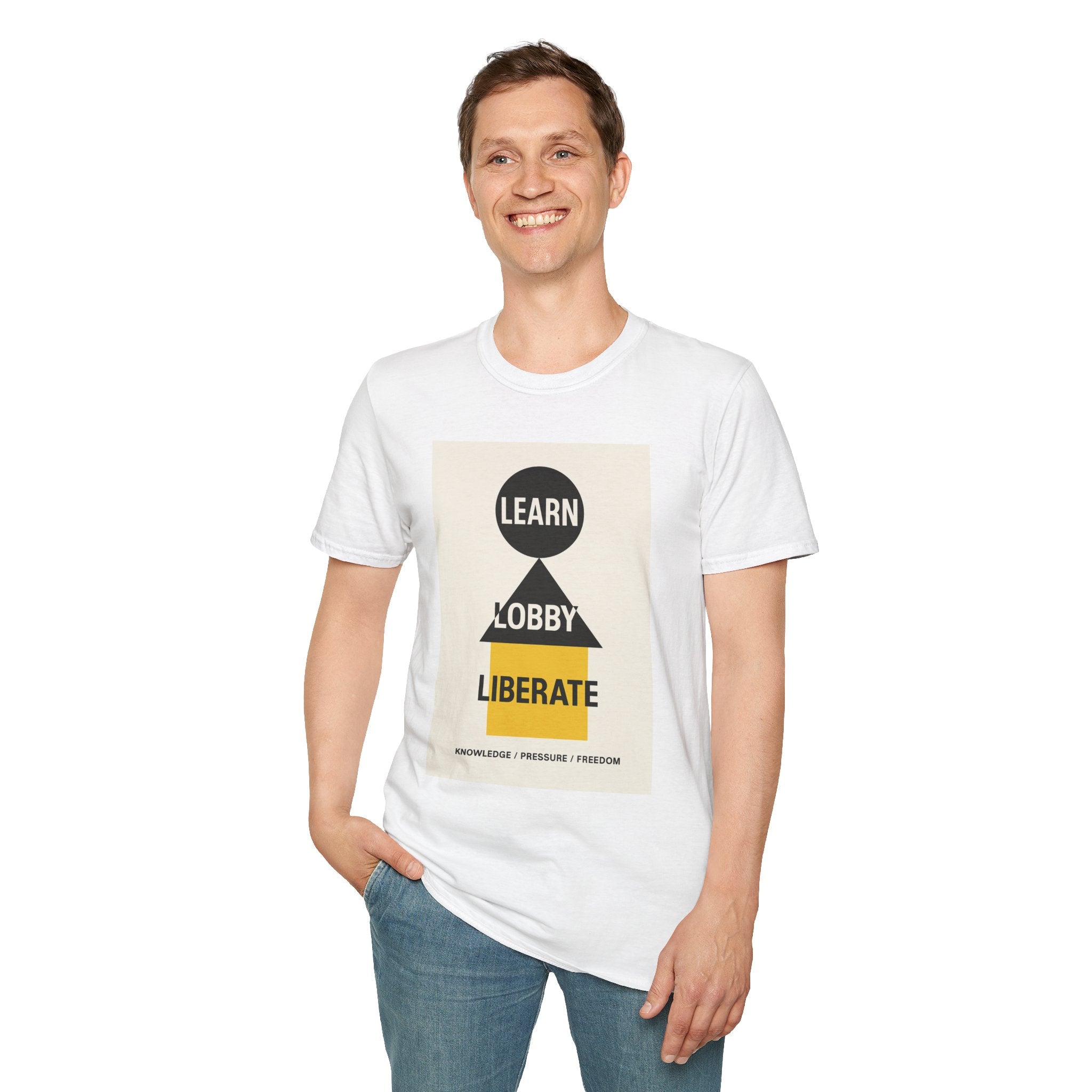 Empowerment Graphic Unisex T-Shirt - Learn Lobby Liberate | LZP Tees