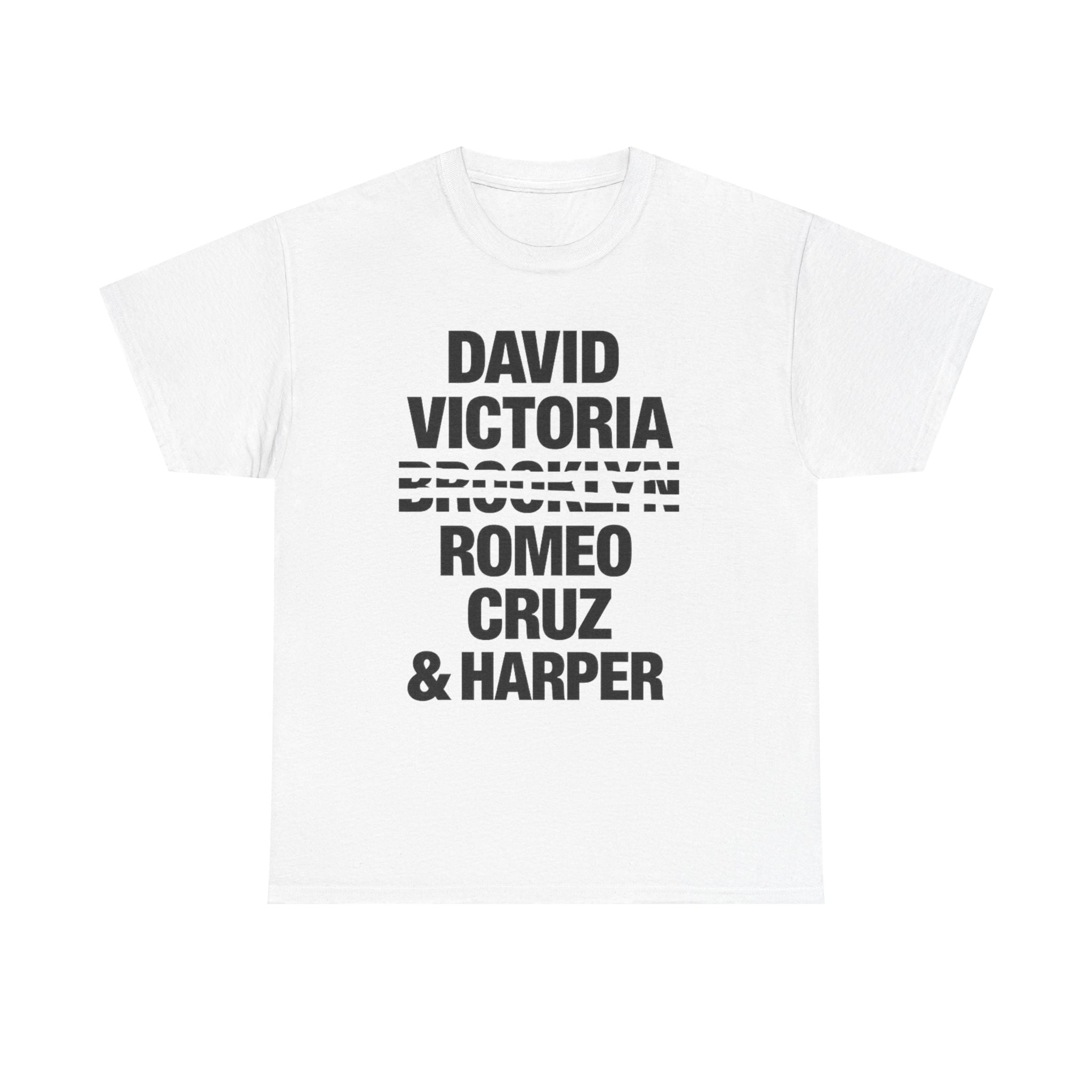 Where is Brooklyn Bold Stacked Names Design (David, Victoria, Romeo, Cruz & Harper)