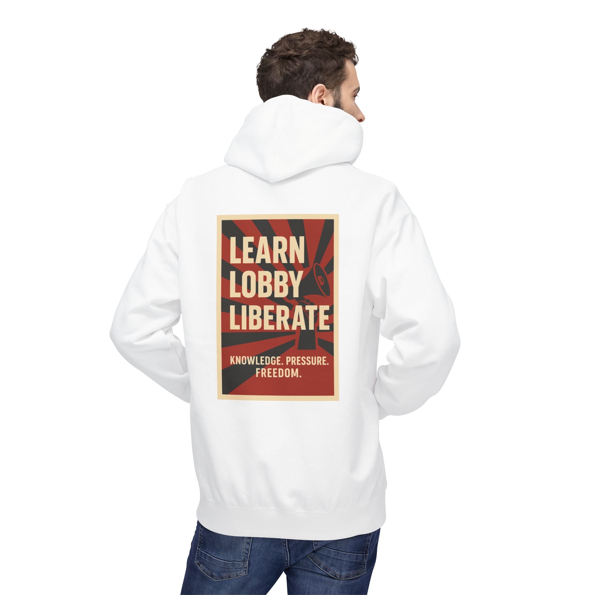 Learn Lobby and Liberate Fleece Hoodie - Unisex Softstyle for Comfort and Freedom T-Shirt | LZP Tees