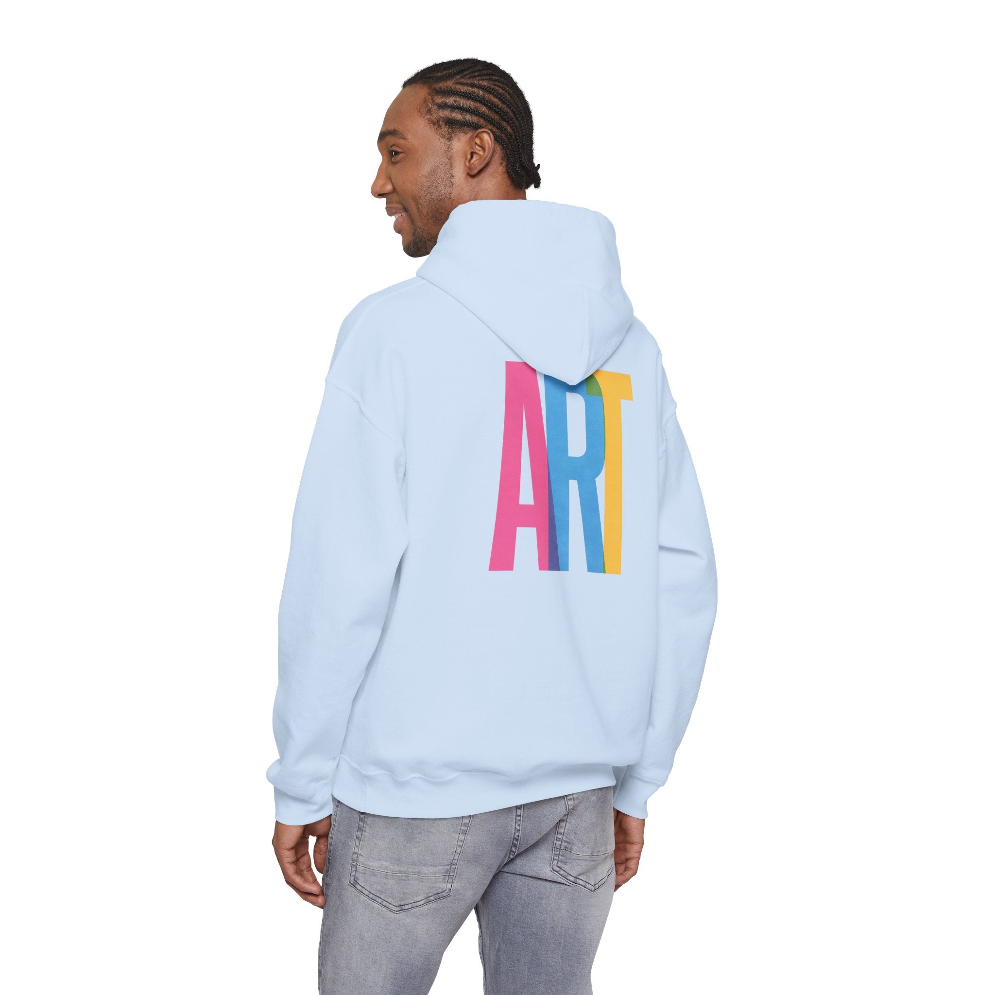 ART Unisex Hoodie Front and Back Print - Cozy Gift for Friends, Valentine's Day, Casual Wear, Trendy Fashion, Spirit Wear T-Shirt | LZP Tees