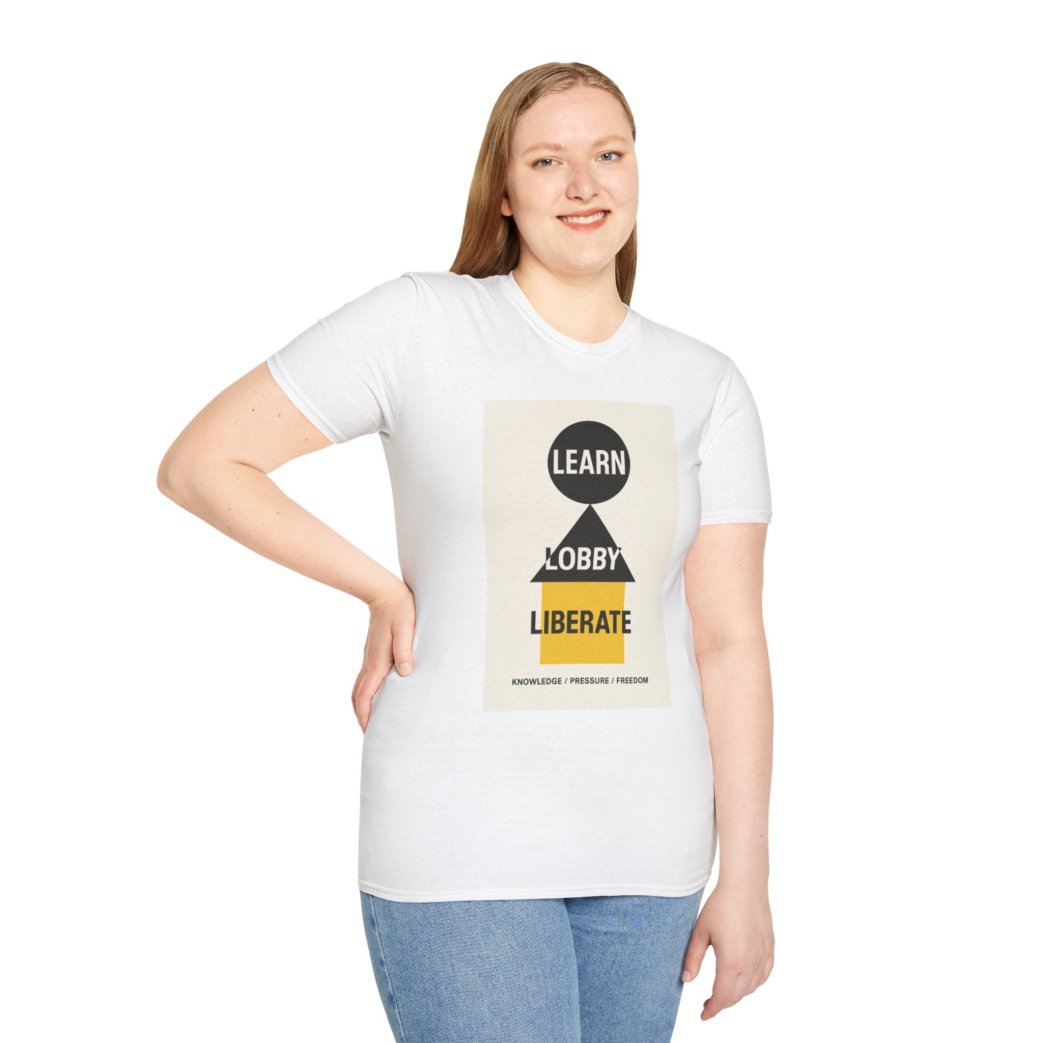 Empowerment Graphic Unisex T-Shirt - Learn Lobby Liberate | LZP Tees