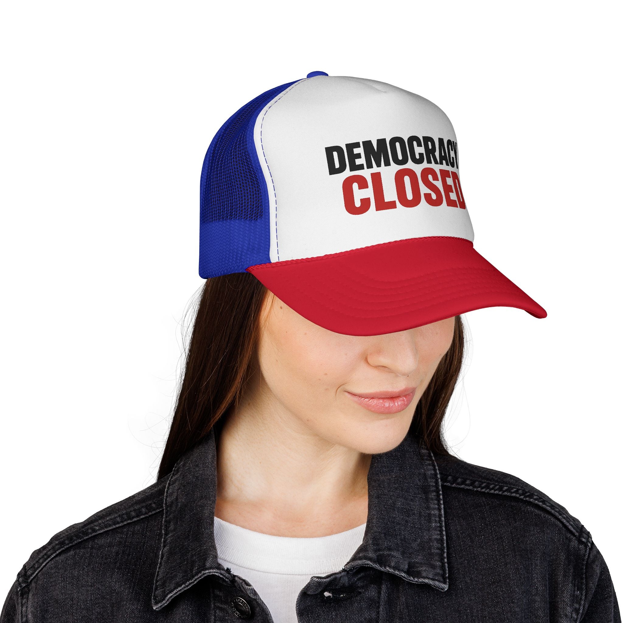 Bold Democracy Closed Trucker Cap