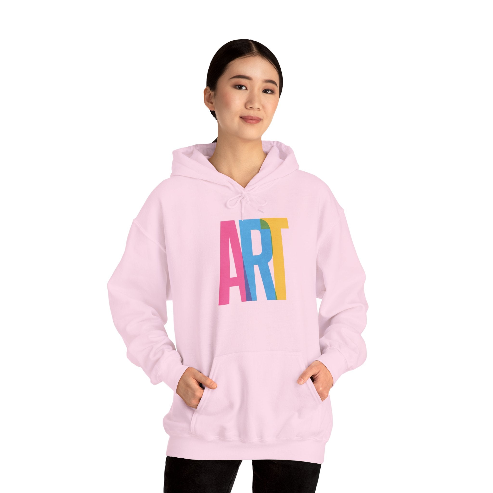 ART Unisex Hoodie Front and Back Print - Cozy Gift for Friends, Valentine's Day, Casual Wear, Trendy Fashion, Spirit Wear T-Shirt | LZP Tees