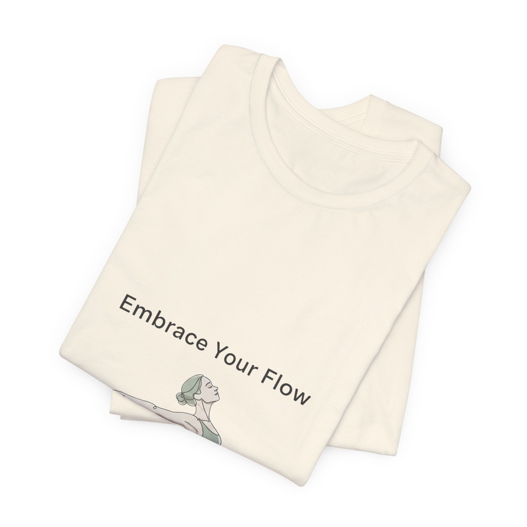 Embrace Your Flow Pilates design Tee | Soft Strength, wellness pastel