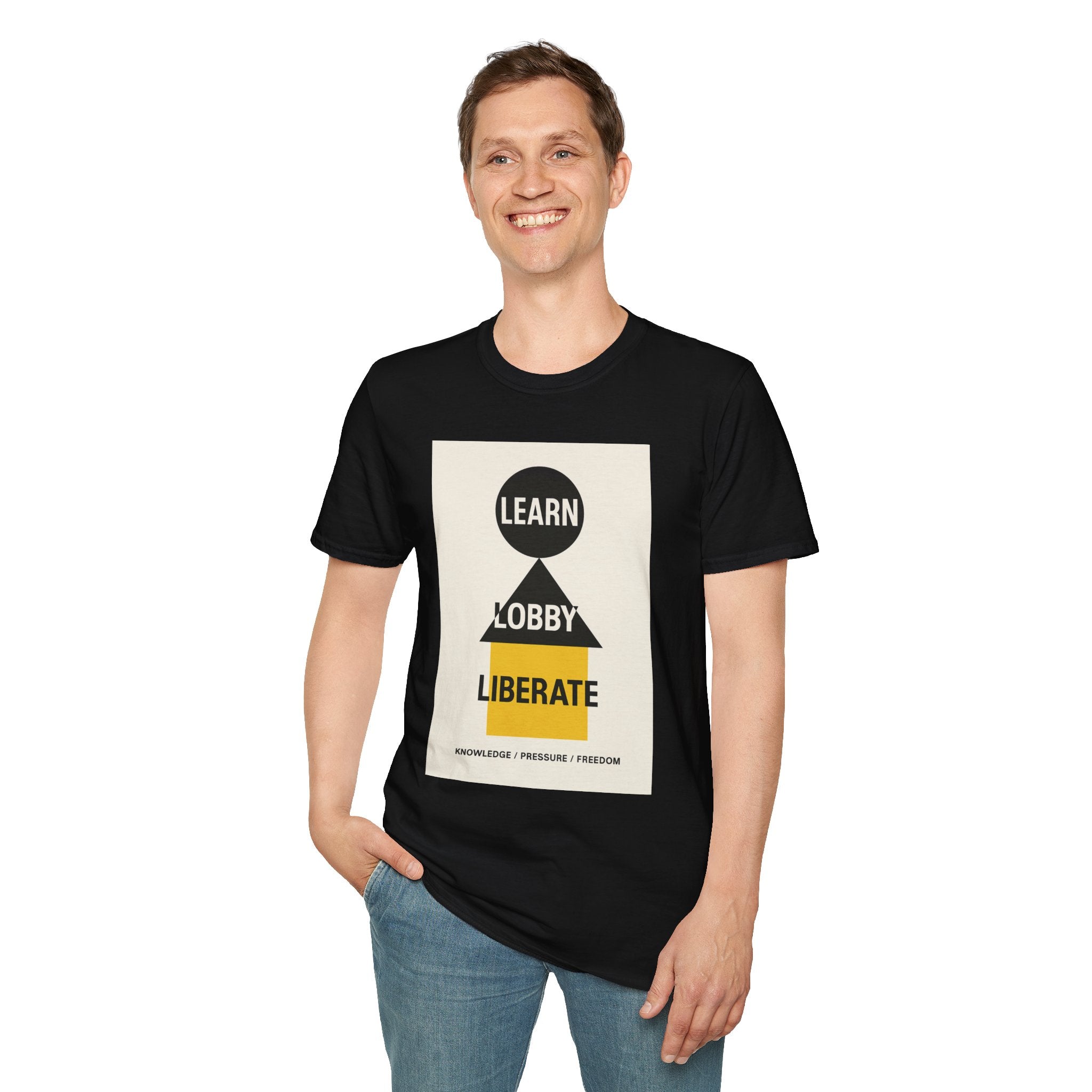 Empowerment Graphic Unisex T-Shirt - Learn Lobby Liberate | LZP Tees
