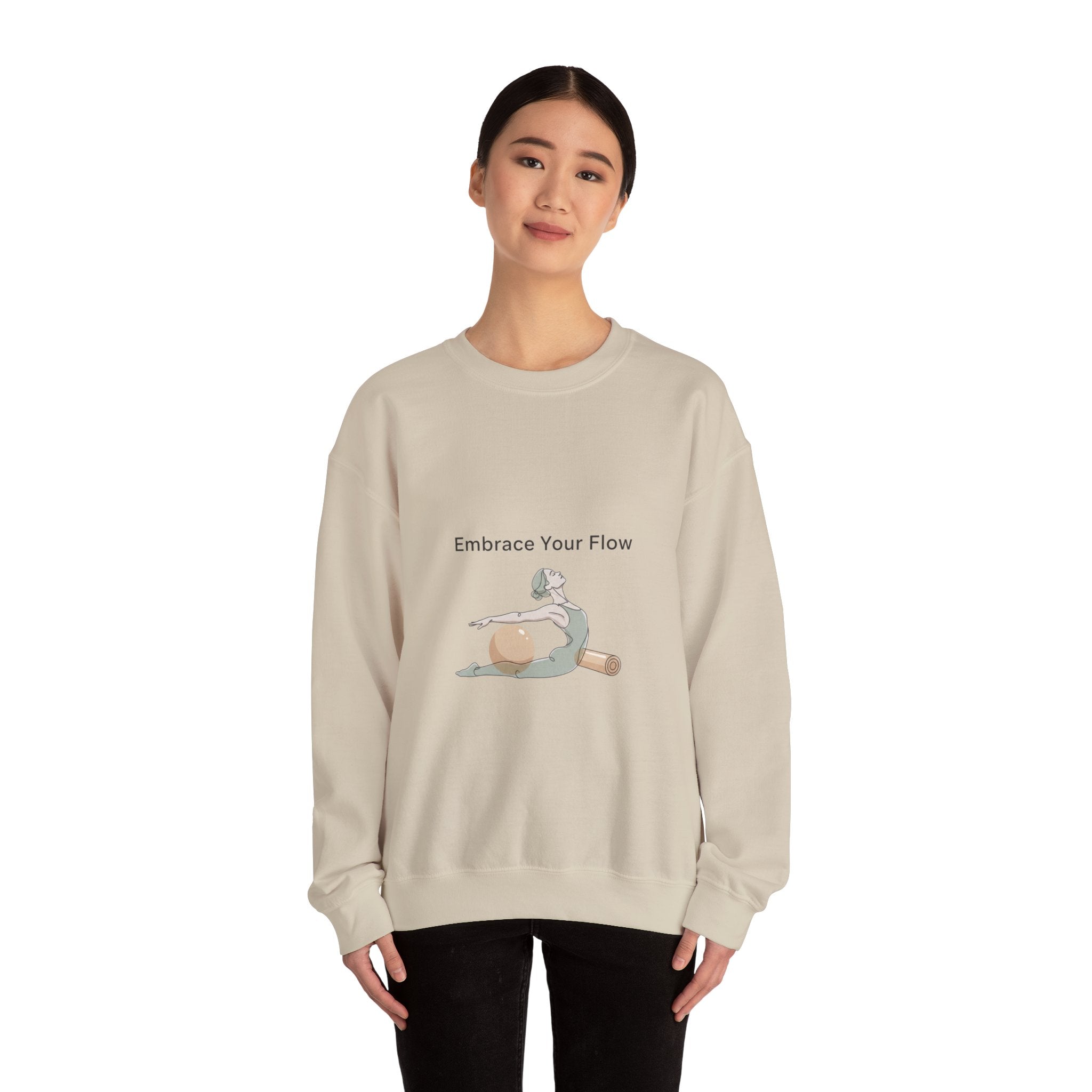 Embrace Your Flow pilates design Sweatshirt | soft strength, wellness pastel