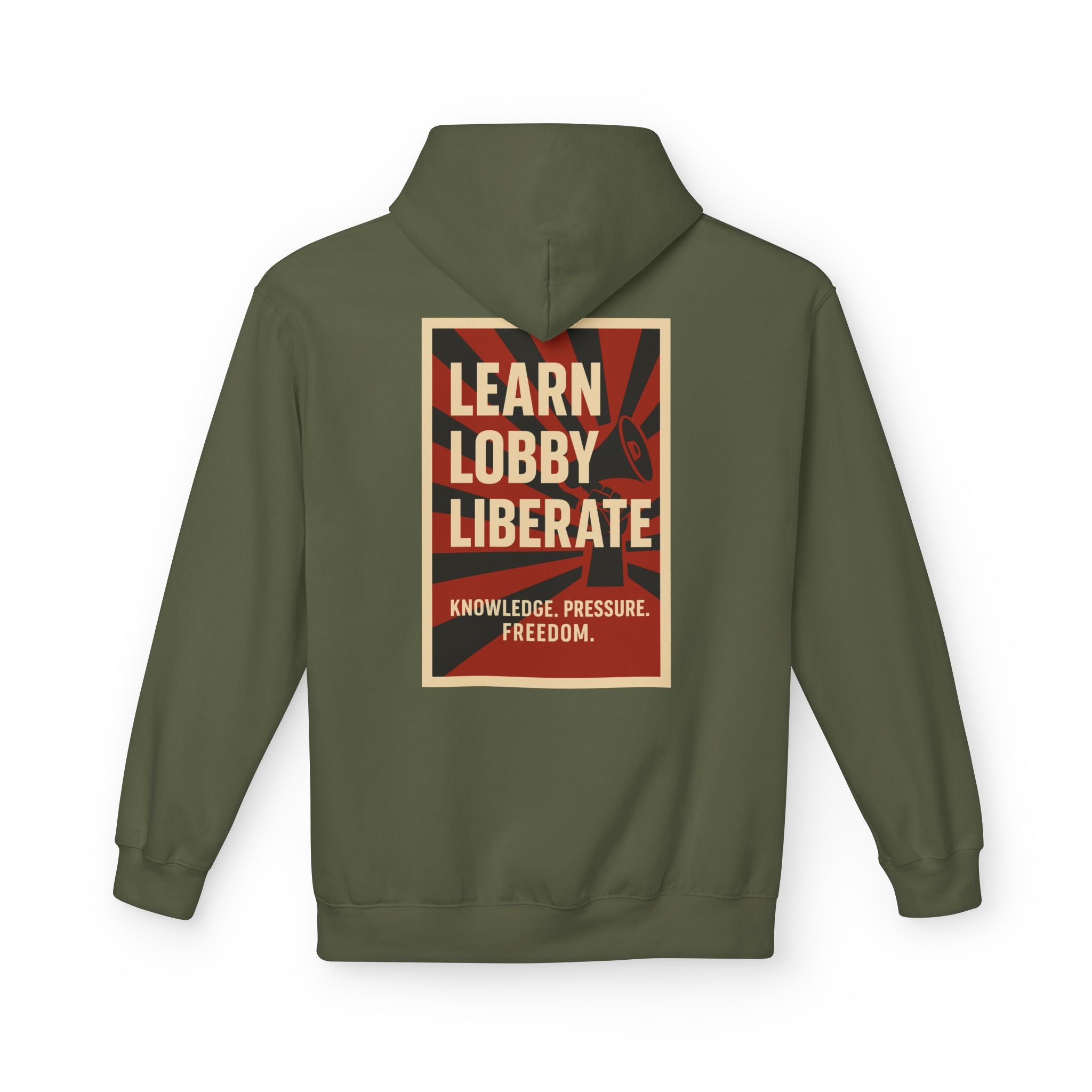 Learn Lobby and Liberate Fleece Hoodie - Unisex Softstyle for Comfort and Freedom T-Shirt | LZP Tees
