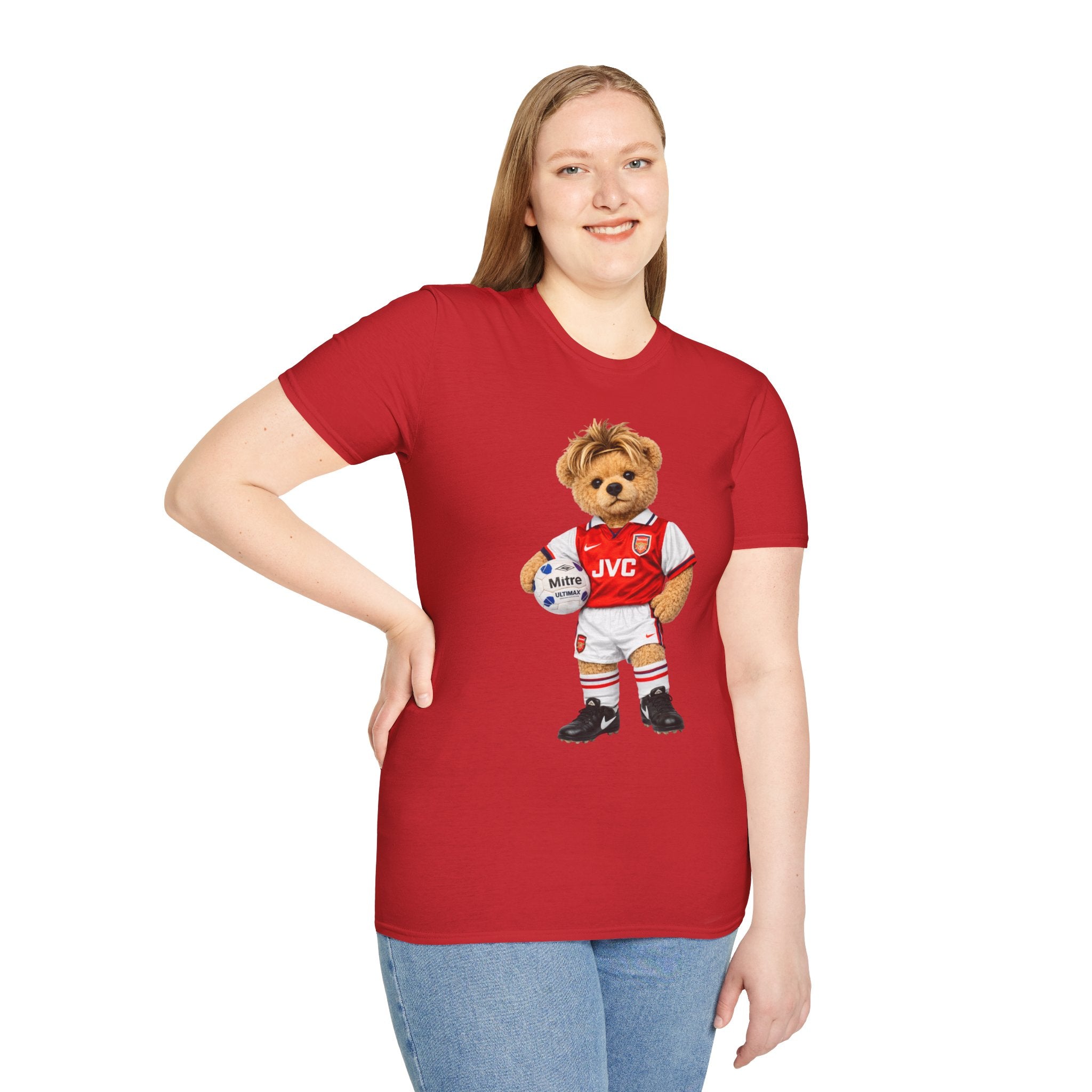 Highbury Hero Bear – Arsenal 90s Football Icon Graphic Tee