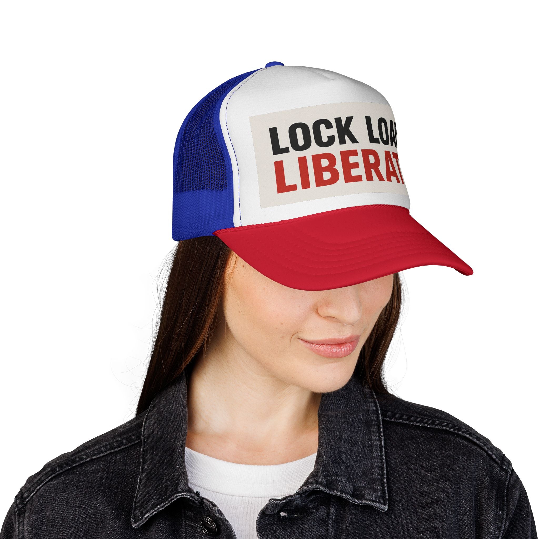 Lock, Load Liberate Trucker Cap