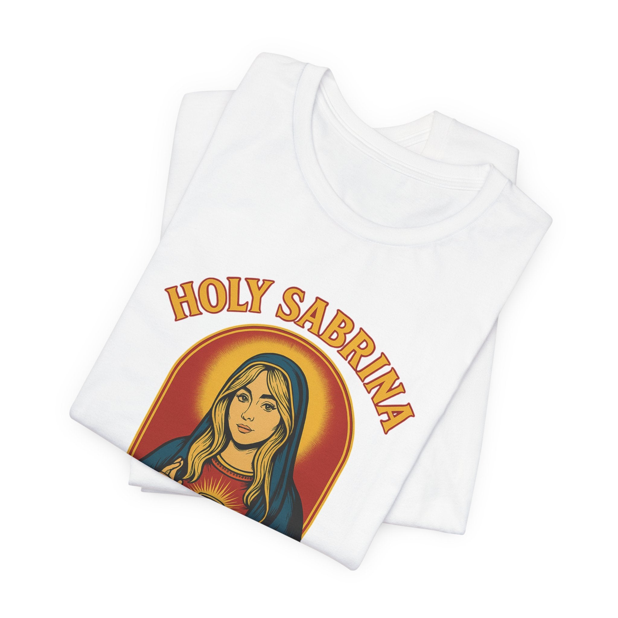 Holy Sabrina Espresso Tee, Coffee Lover Gift, Funny T-Shirt, Unisex Graphic Tee, Music Lover Present, Casual Coffee Shirt | LZP Tees