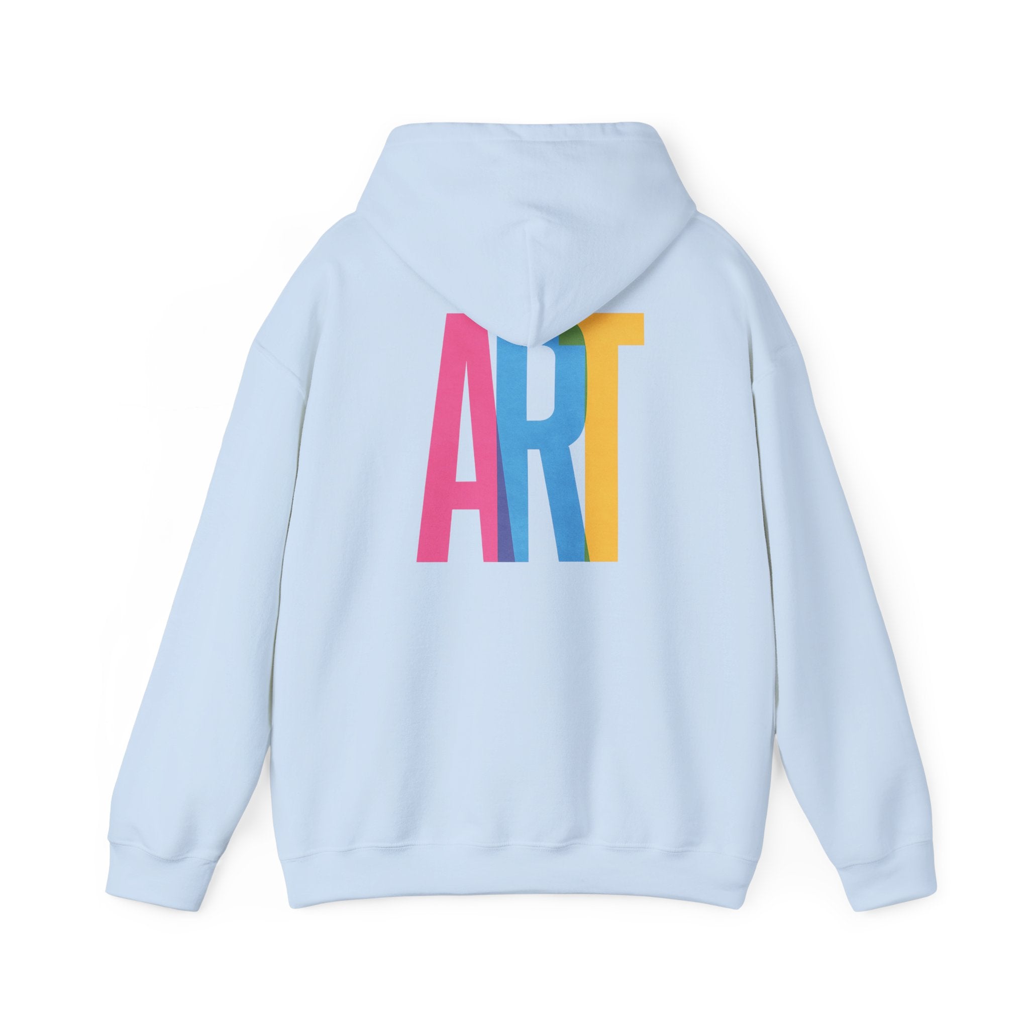 ART Unisex Hoodie Front and Back Print - Cozy Gift for Friends, Valentine's Day, Casual Wear, Trendy Fashion, Spirit Wear T-Shirt | LZP Tees