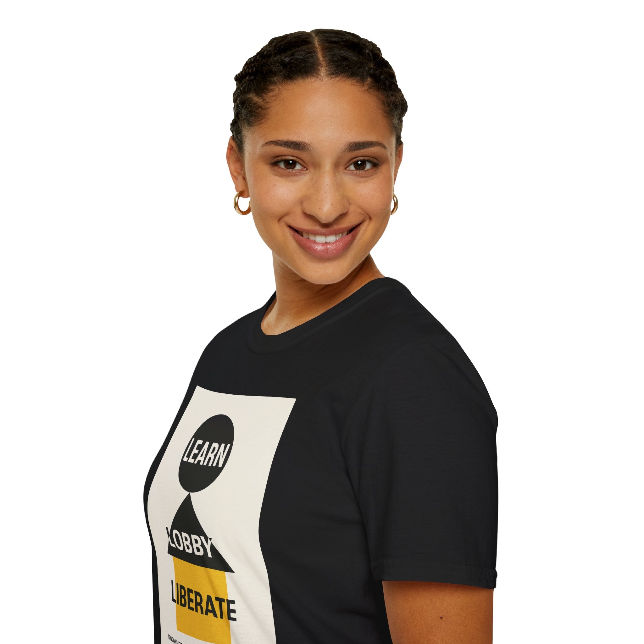 Empowerment Graphic Unisex T-Shirt - Learn Lobby Liberate | LZP Tees
