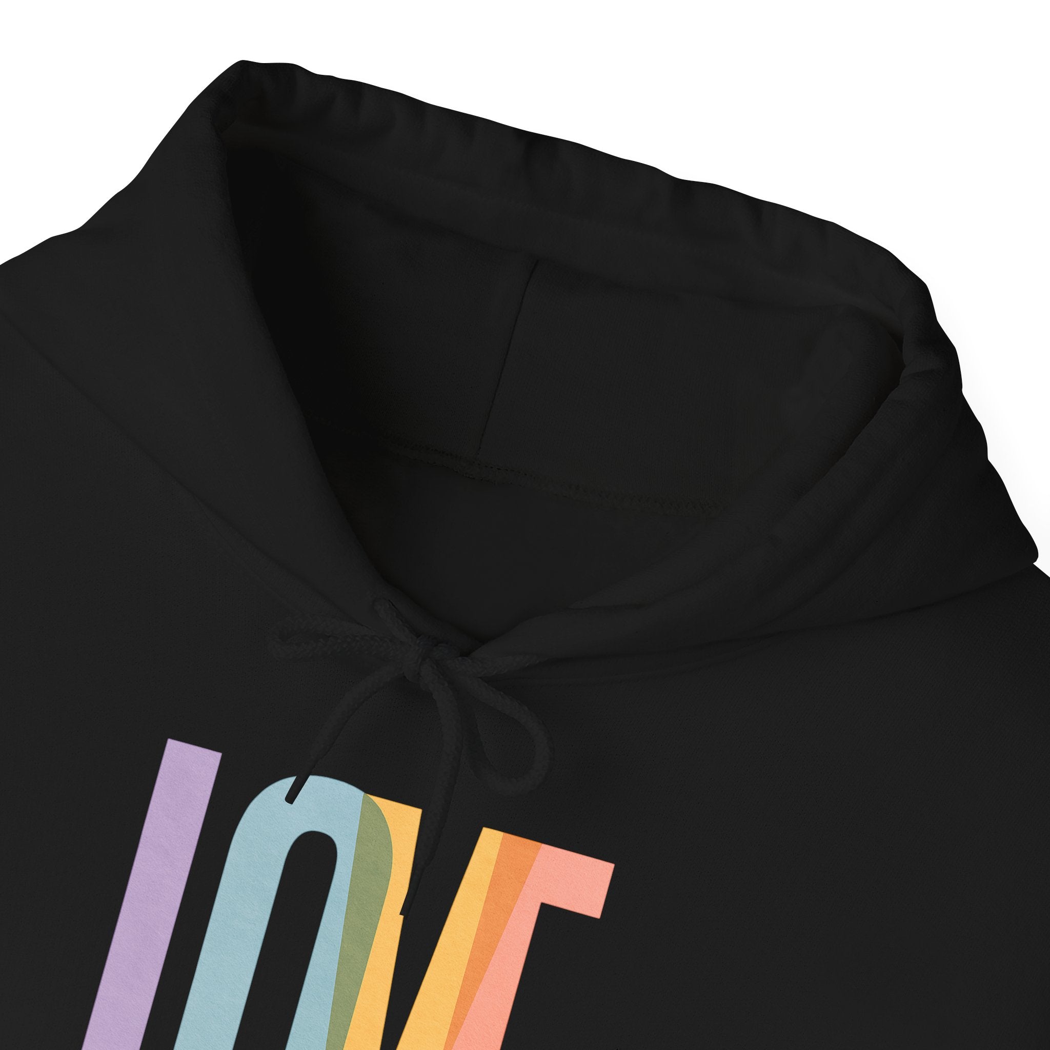 'LOVE' Unisex Hoodie Front and Back Print - Cozy Gift for Friends, Valentine's Day, Casual Wear, Trendy Fashion, Spirit Wear T-Shirt | LZP Tees
