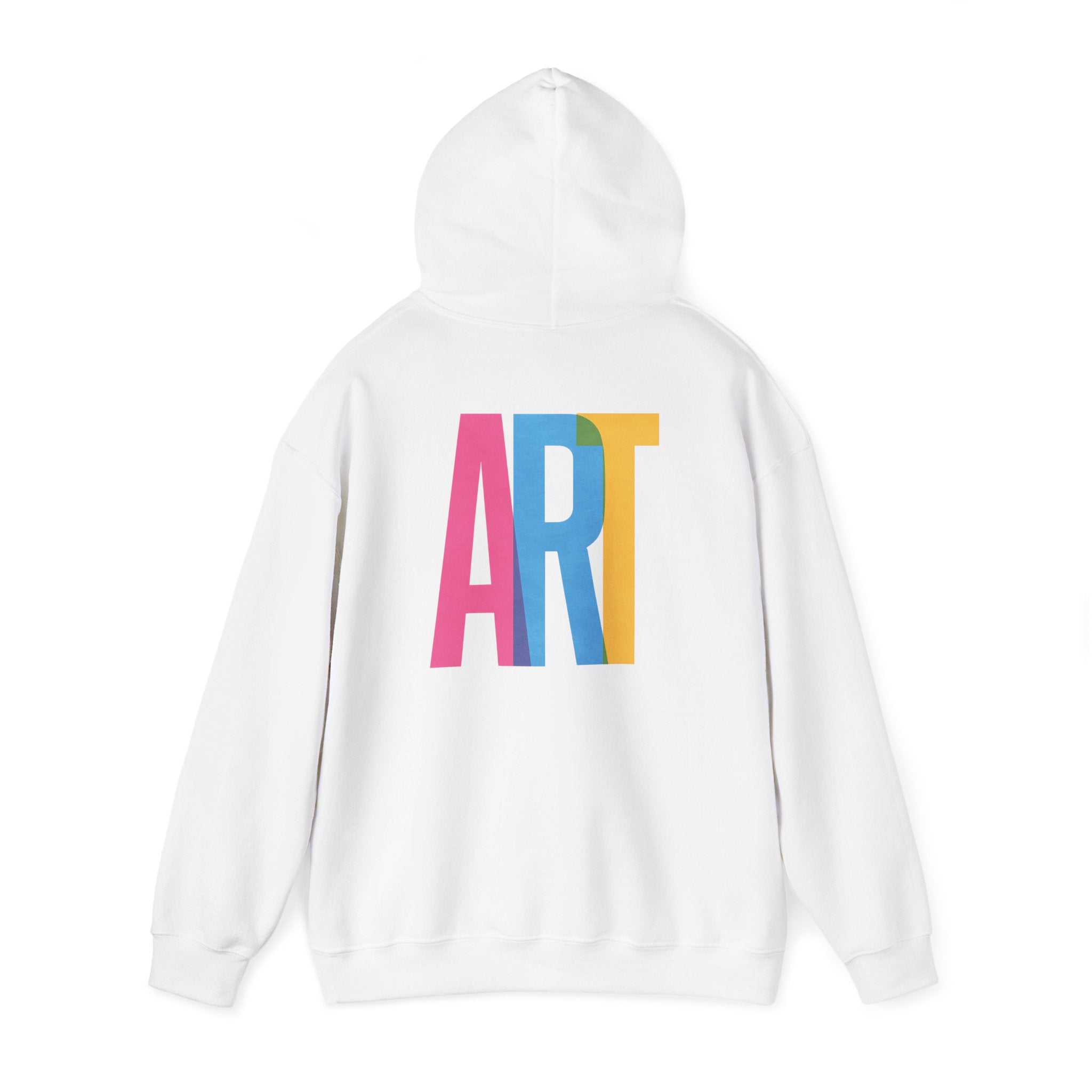ART Unisex Hoodie Front and Back Print - Cozy Gift for Friends, Valentine's Day, Casual Wear, Trendy Fashion, Spirit Wear T-Shirt | LZP Tees
