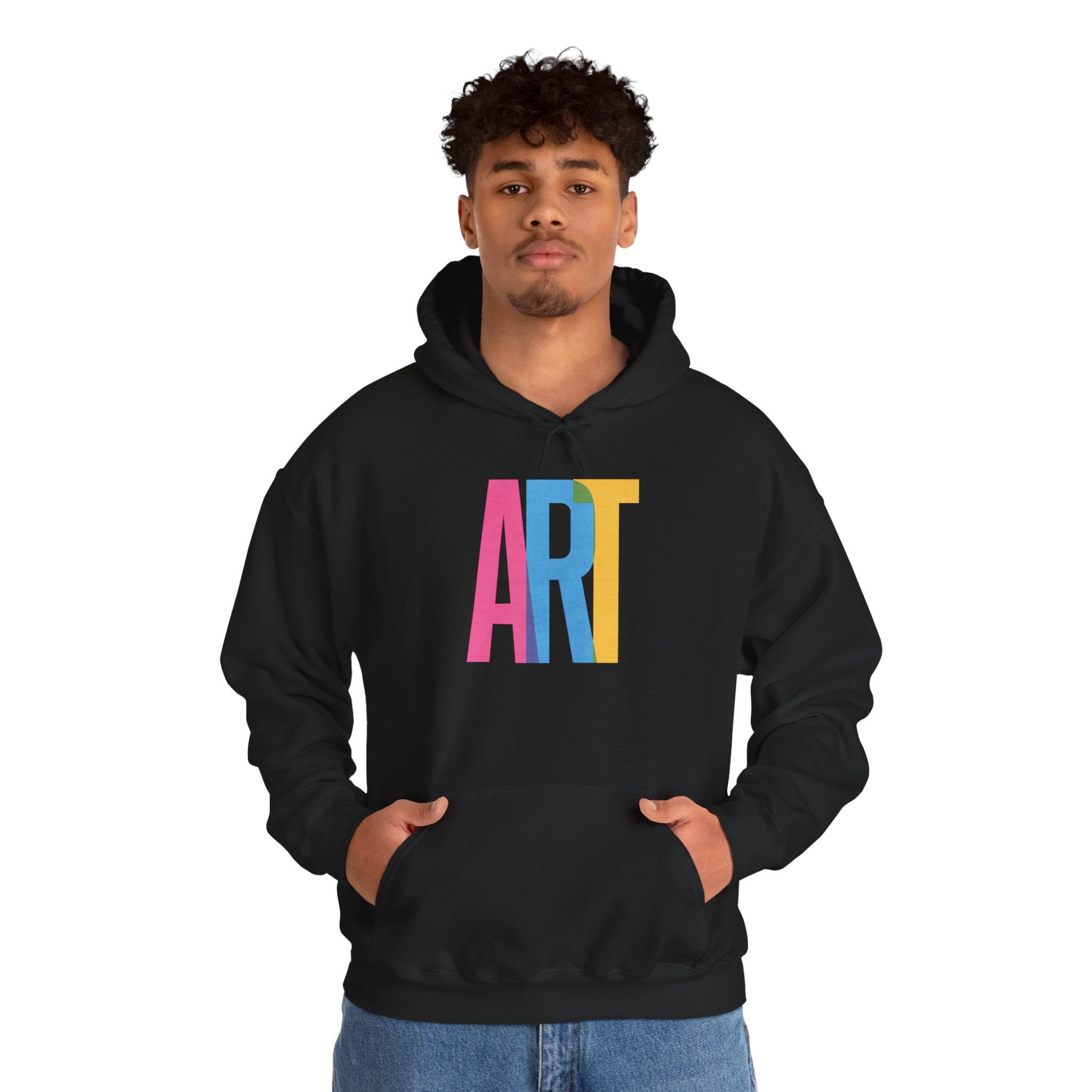 ART Unisex Hoodie Front and Back Print - Cozy Gift for Friends, Valentine's Day, Casual Wear, Trendy Fashion, Spirit Wear T-Shirt | LZP Tees