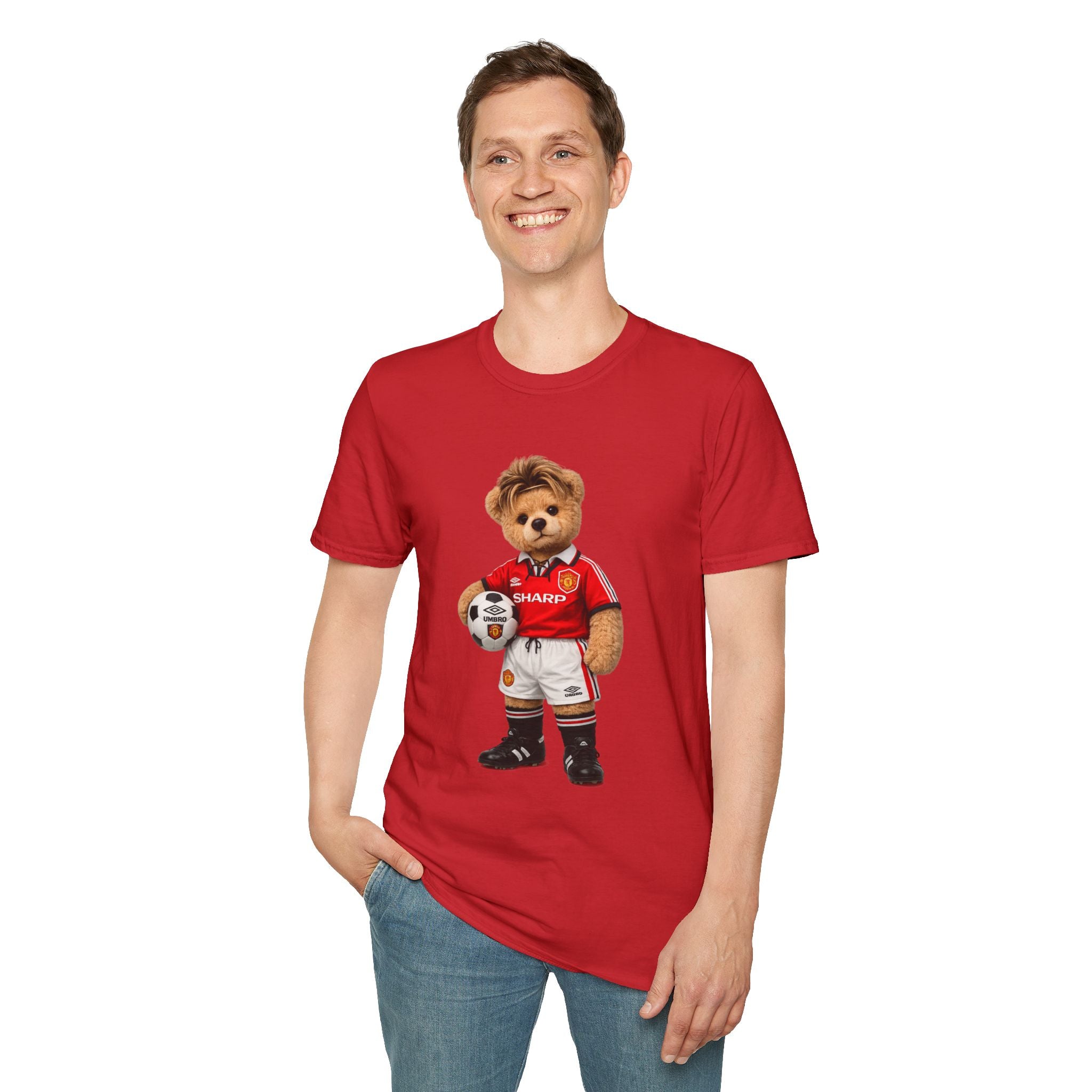 Golden Touch Bear – 90s Football Icon Graphic Tee