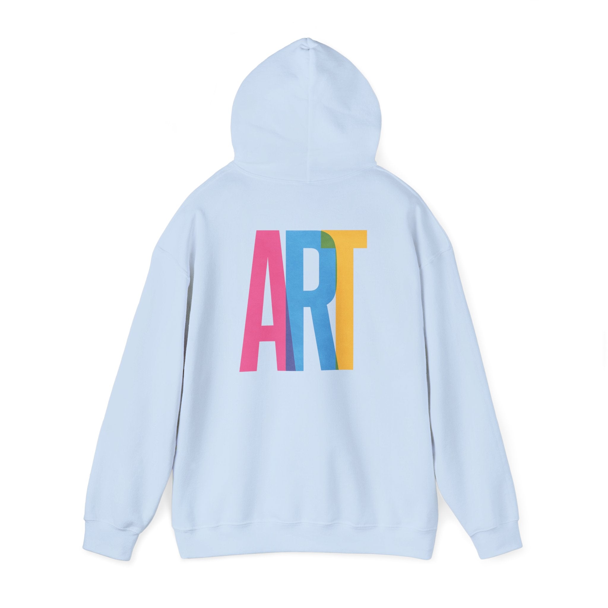 ART Unisex Hoodie Front and Back Print - Cozy Gift for Friends, Valentine's Day, Casual Wear, Trendy Fashion, Spirit Wear T-Shirt | LZP Tees