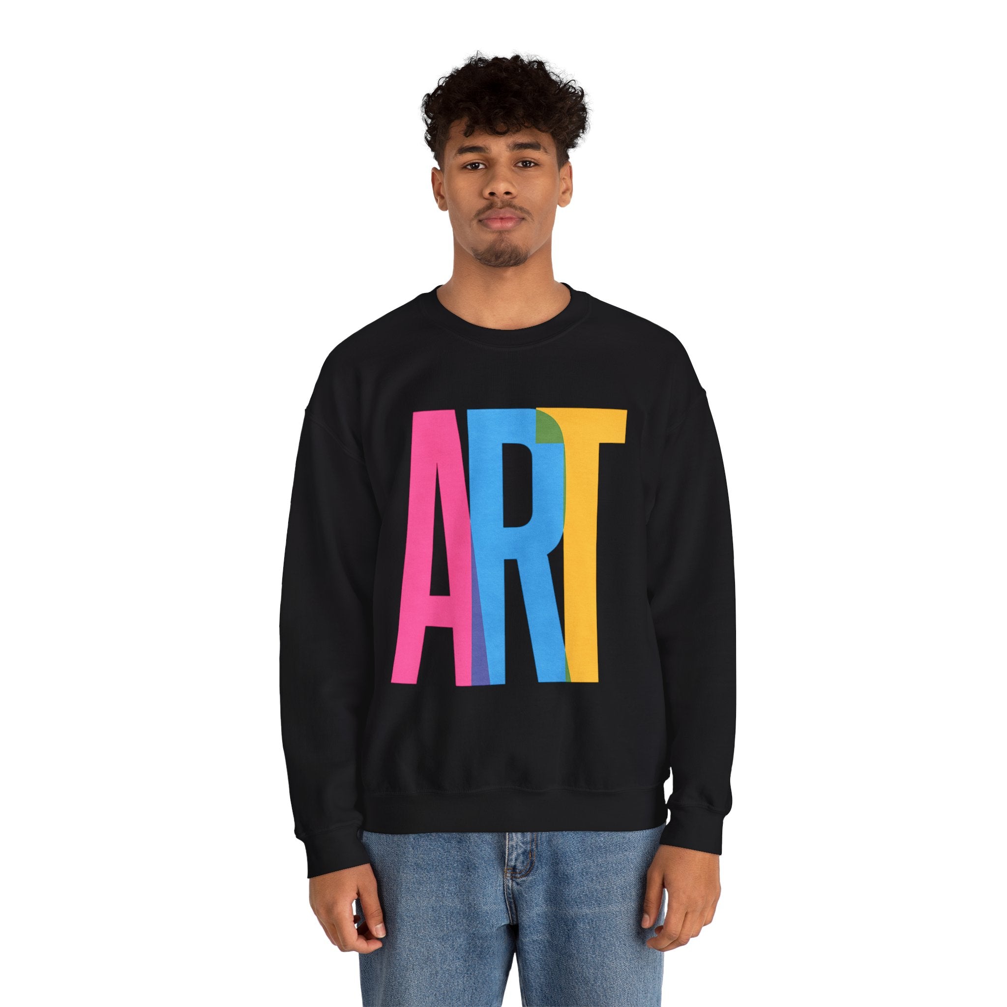 Art Sweatshirt | Cozy Crewneck for Couples, Gift for Valentine's Day, Casual Wear, Everyday Comfort, Trendy Apparel | LZP Tees