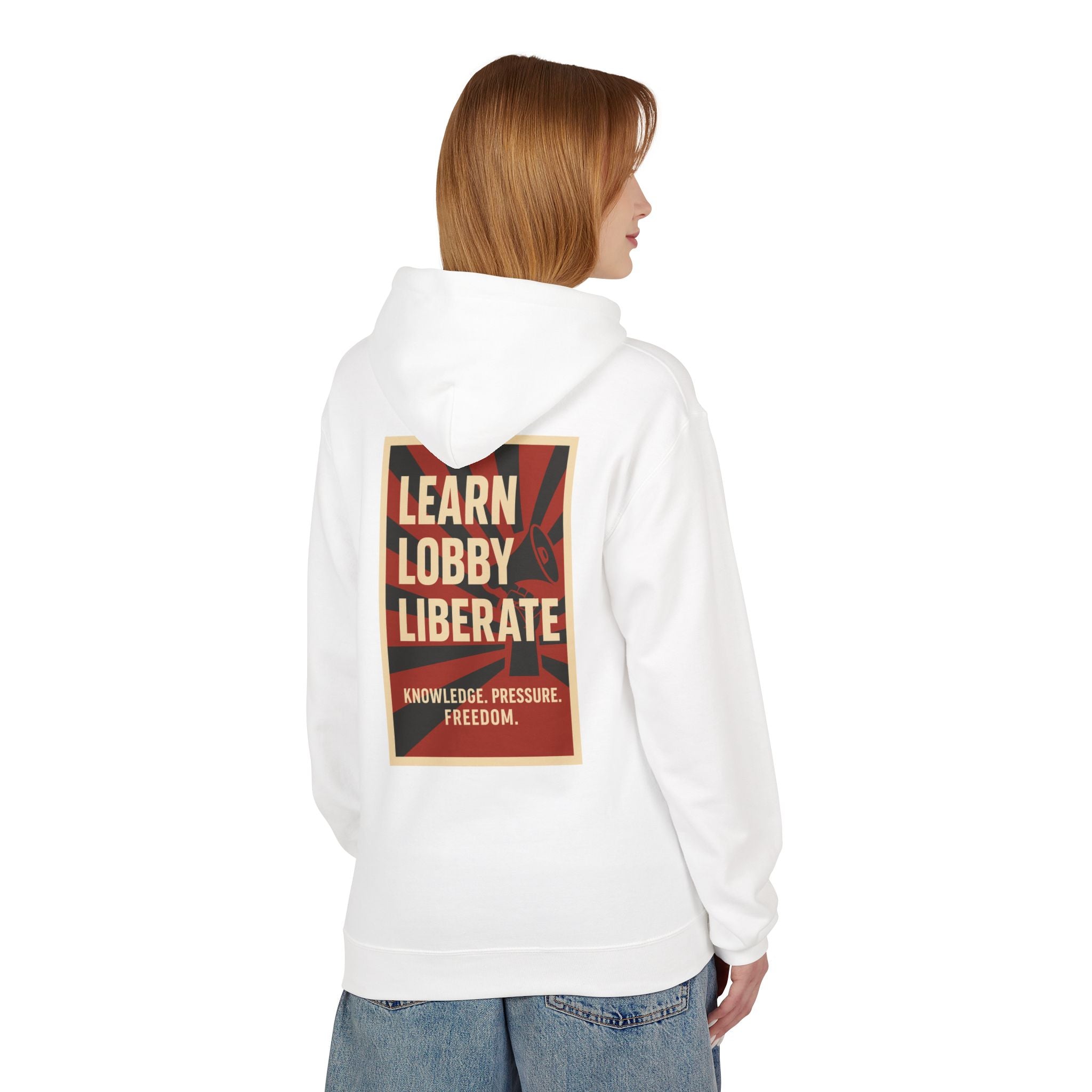 Learn Lobby and Liberate Fleece Hoodie - Unisex Softstyle for Comfort and Freedom T-Shirt | LZP Tees