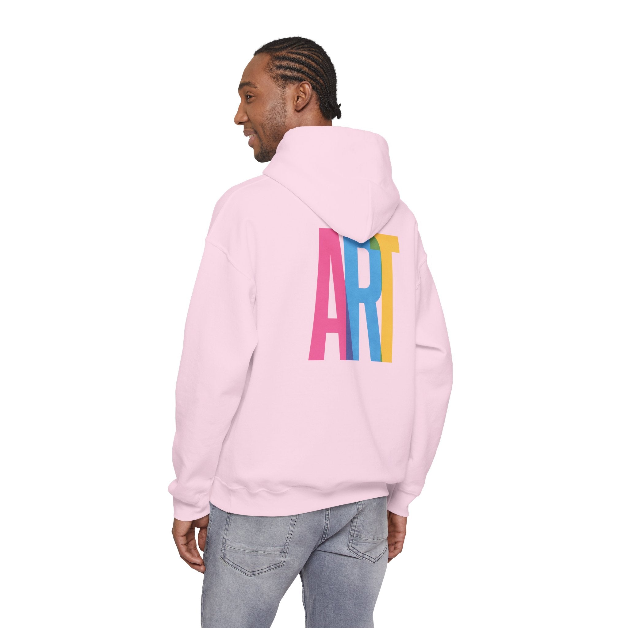 ART Unisex Hoodie Front and Back Print - Cozy Gift for Friends, Valentine's Day, Casual Wear, Trendy Fashion, Spirit Wear T-Shirt | LZP Tees