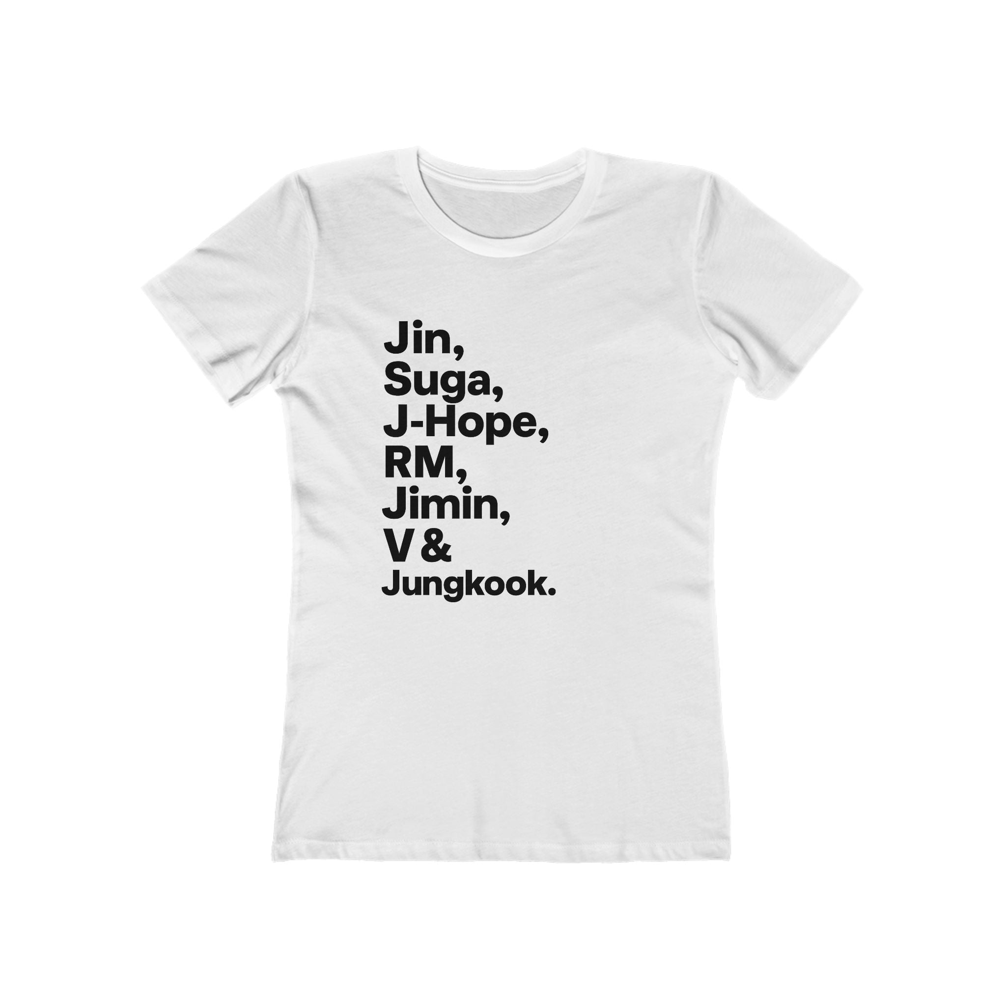 BTS Boyfriend Tee, Women's Casual Shirt, K-Pop Fan Gift, Cute T-Shirt, Music Lover Top