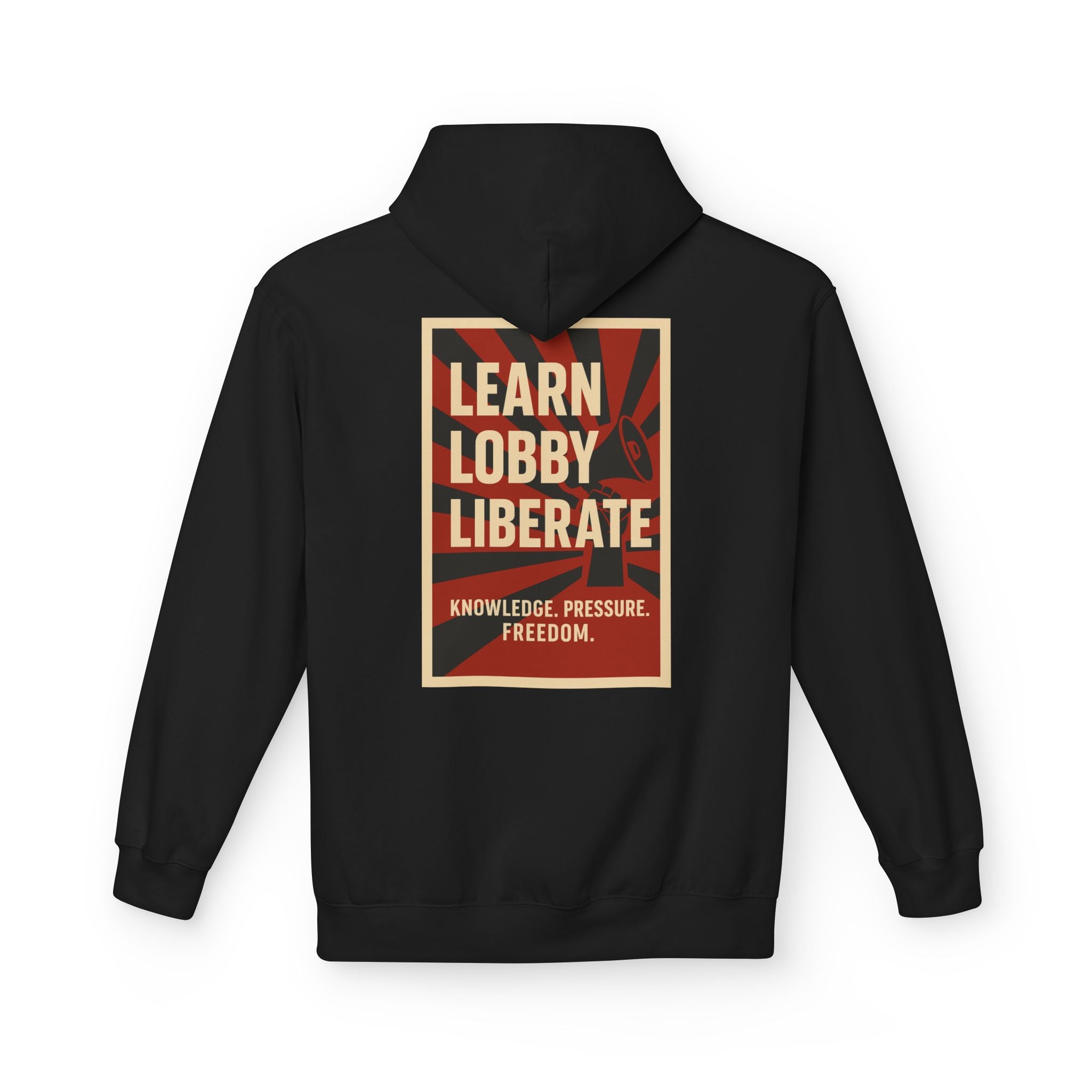 Learn Lobby and Liberate Fleece Hoodie - Unisex Softstyle for Comfort and Freedom T-Shirt | LZP Tees