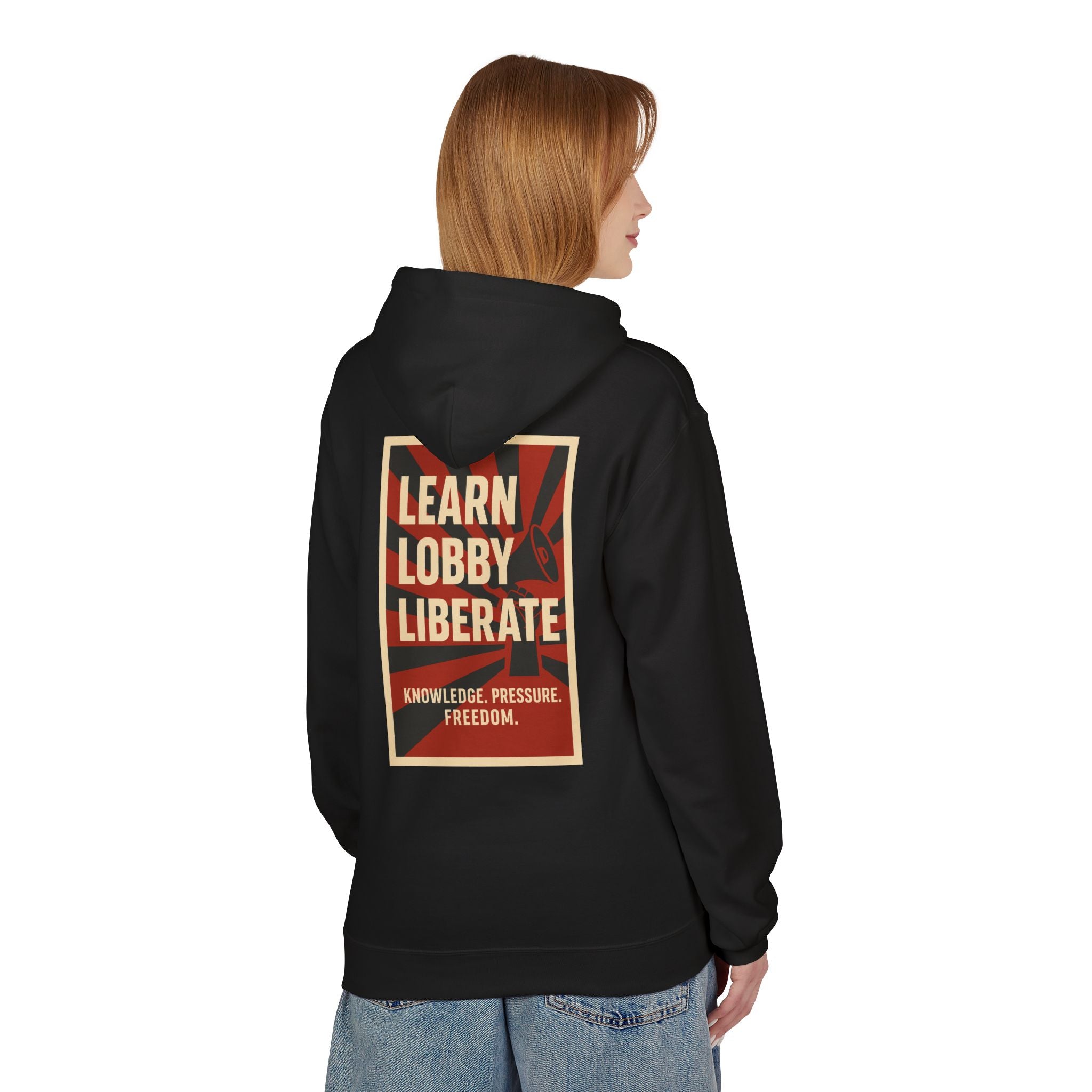Learn Lobby and Liberate Fleece Hoodie - Unisex Softstyle for Comfort and Freedom T-Shirt | LZP Tees
