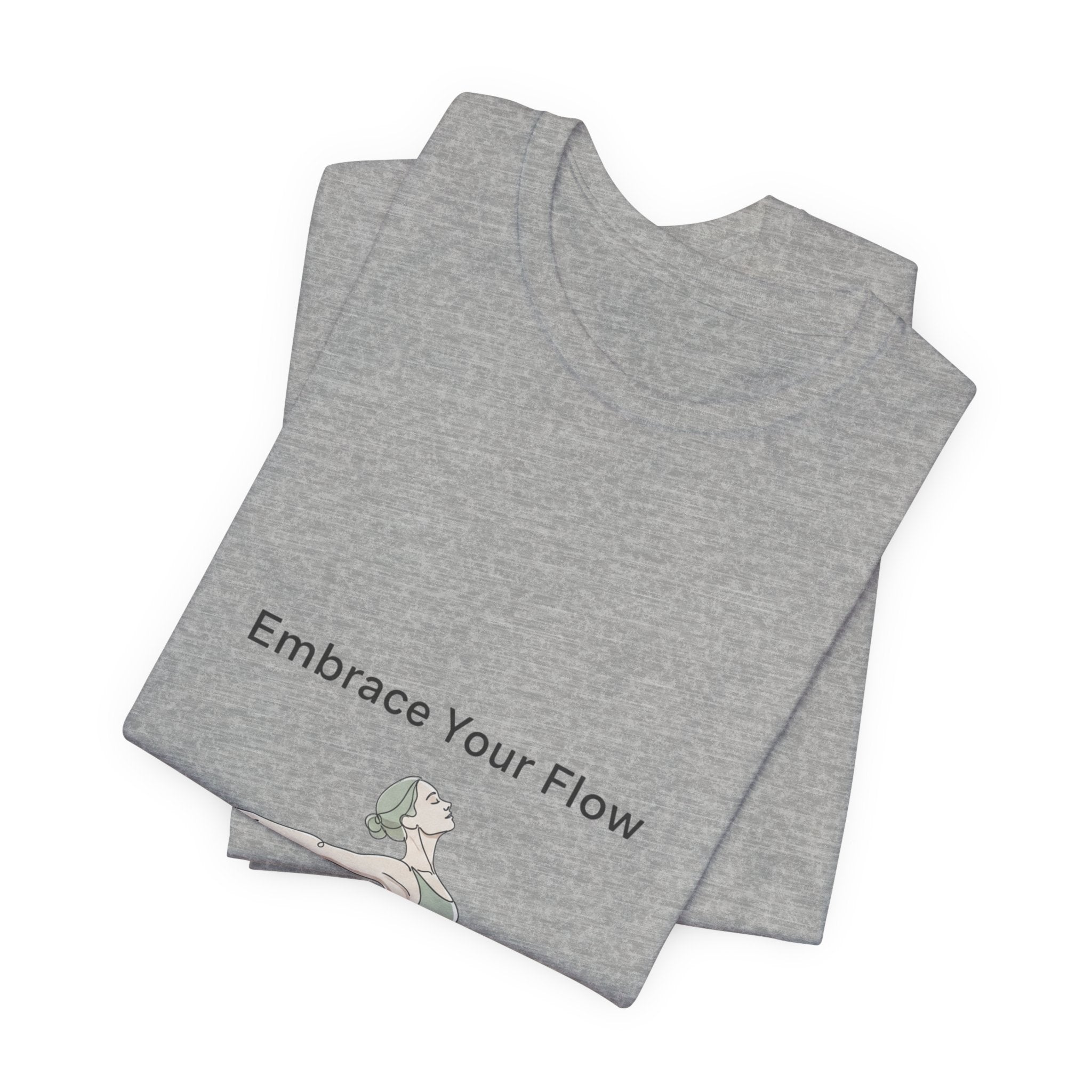 Embrace Your Flow Pilates design Tee | Soft Strength, wellness pastel