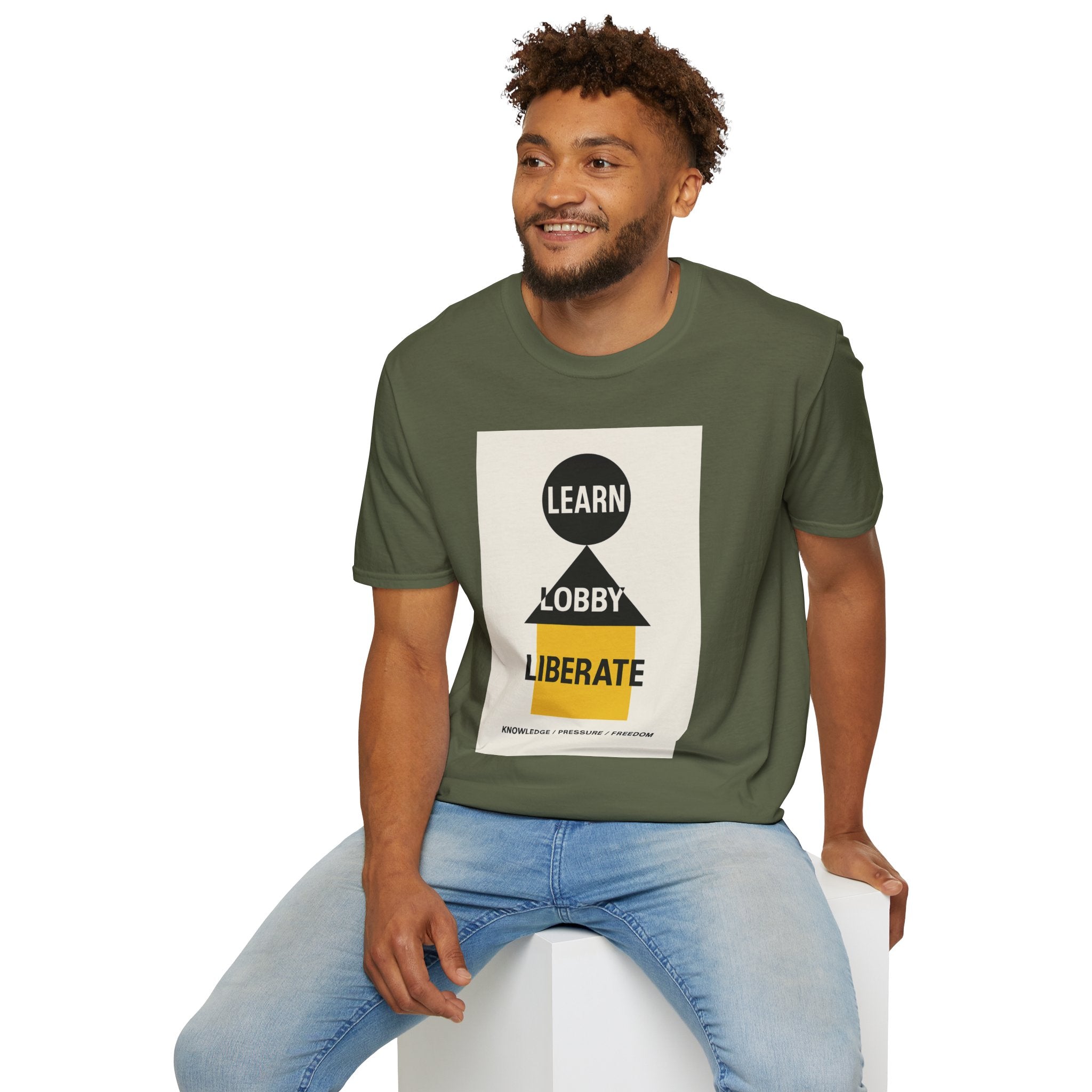 Empowerment Graphic Unisex T-Shirt - Learn Lobby Liberate | LZP Tees