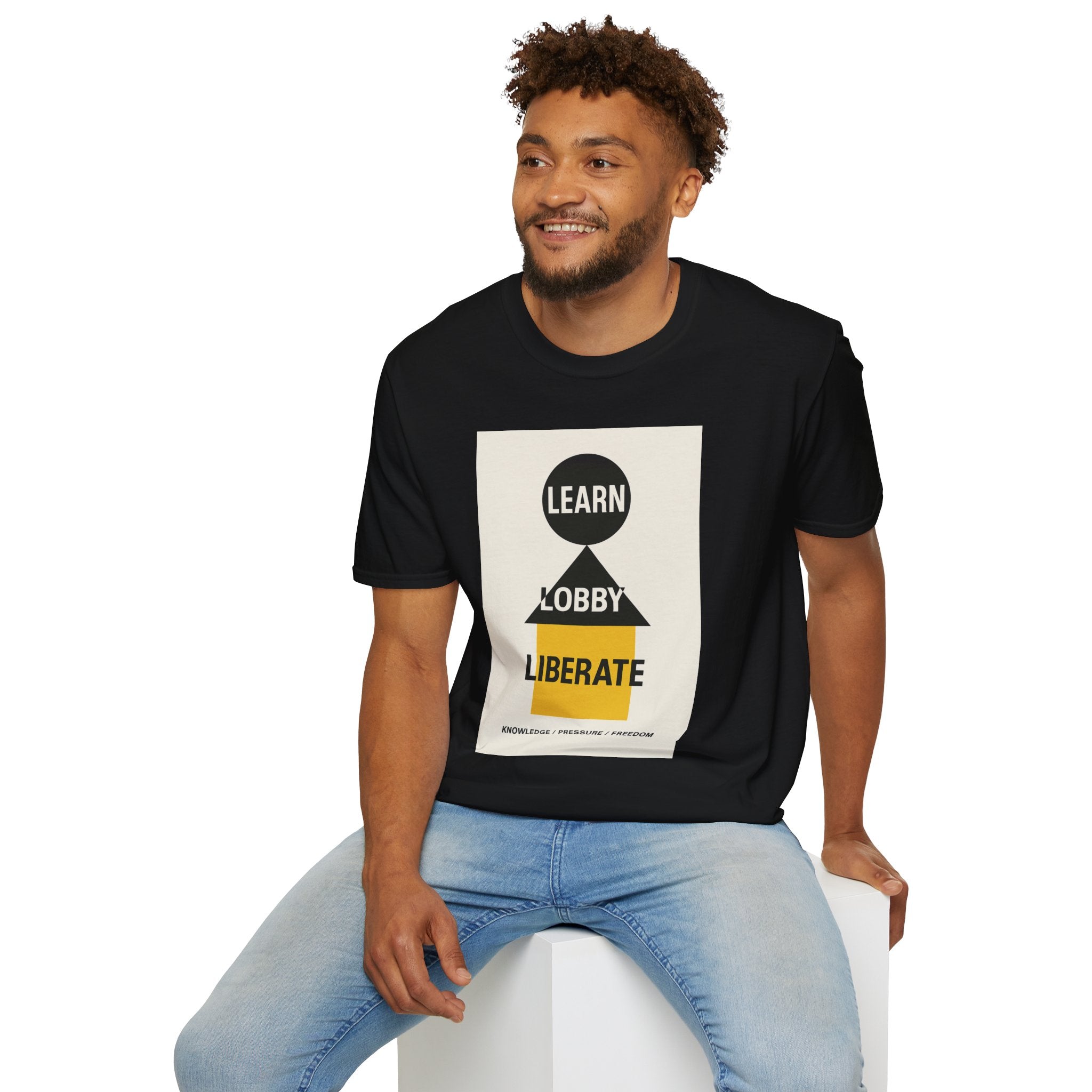 Empowerment Graphic Unisex T-Shirt - Learn Lobby Liberate | LZP Tees