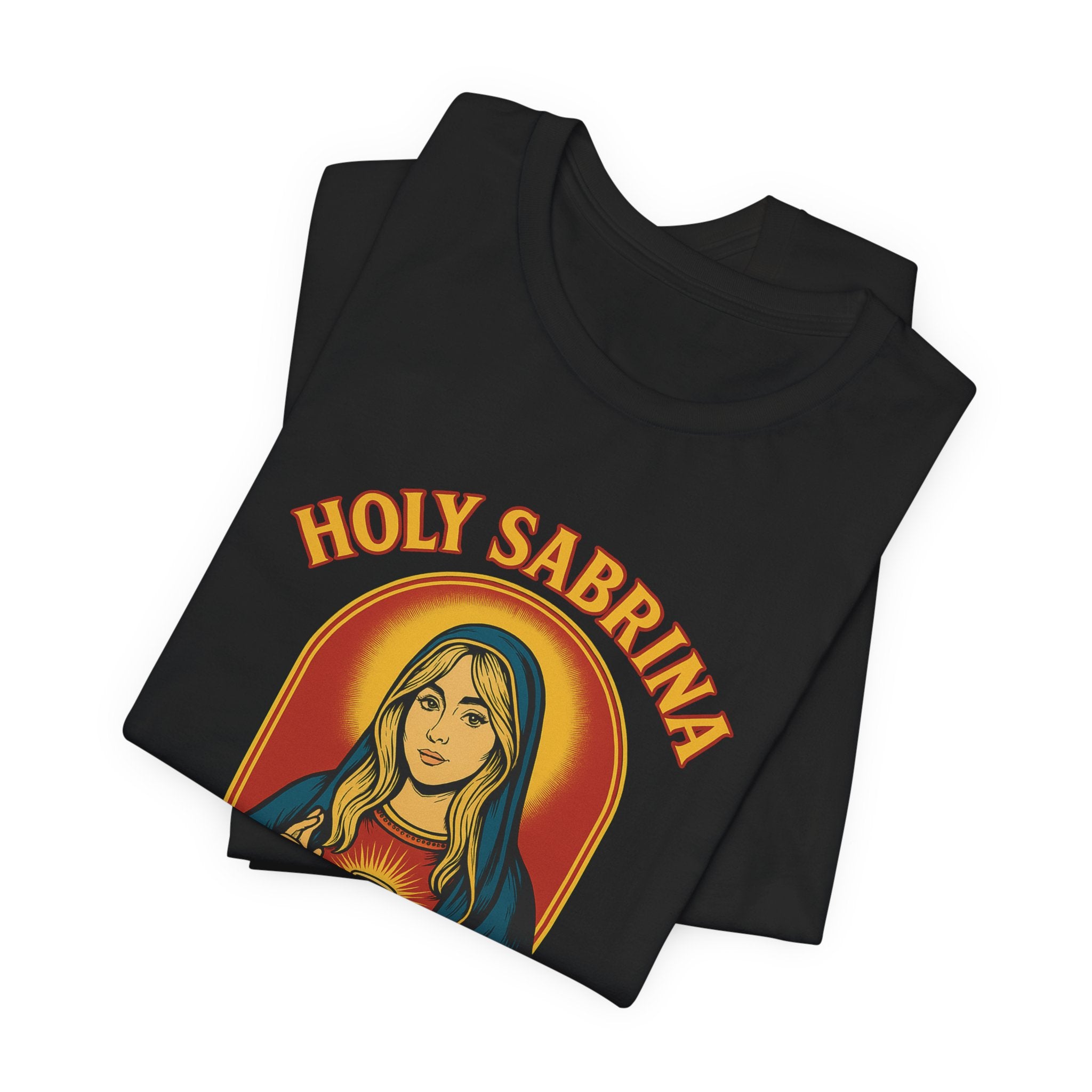 Holy Sabrina Espresso Tee, Coffee Lover Gift, Funny T-Shirt, Unisex Graphic Tee, Music Lover Present, Casual Coffee Shirt | LZP Tees