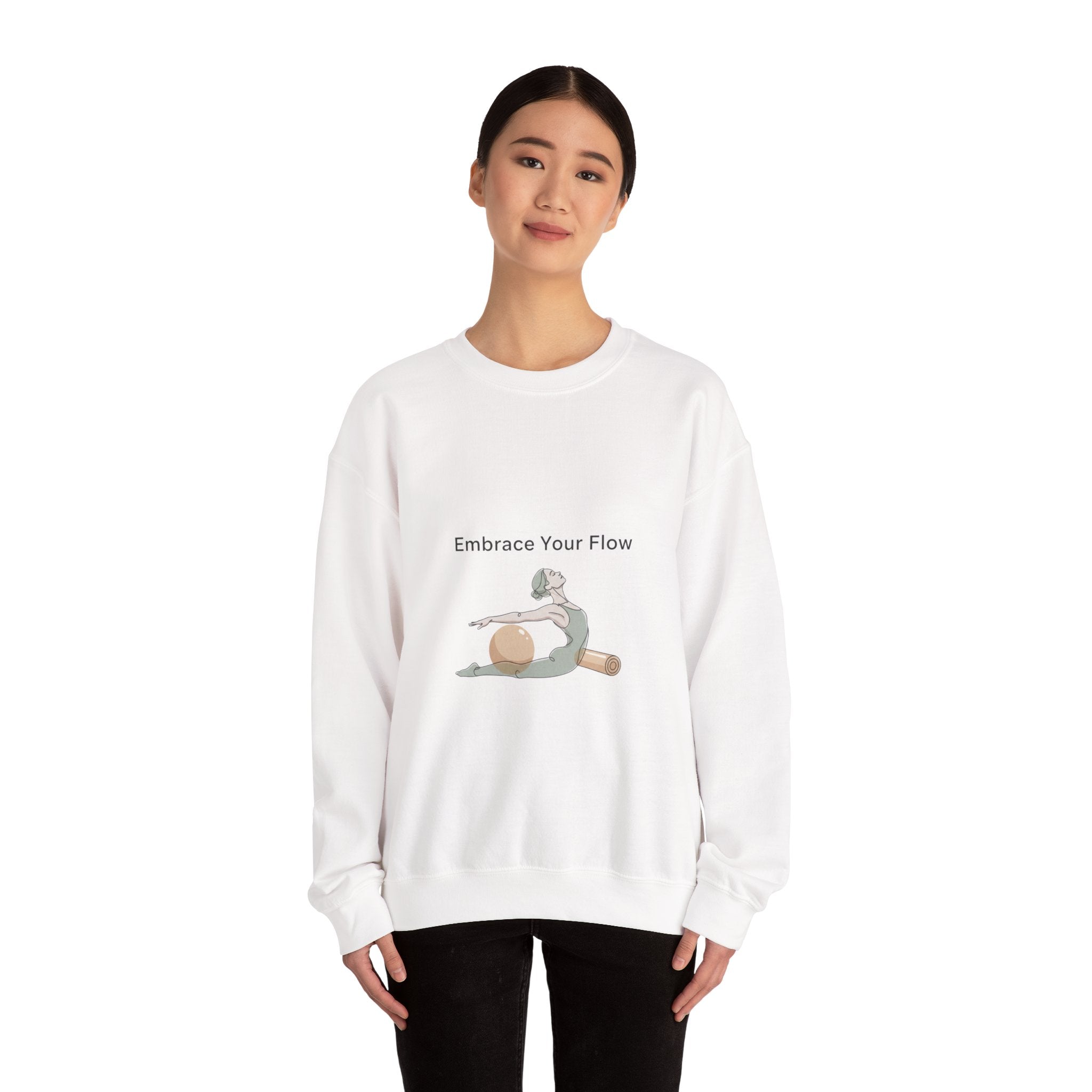 Embrace Your Flow pilates design Sweatshirt | soft strength, wellness pastel