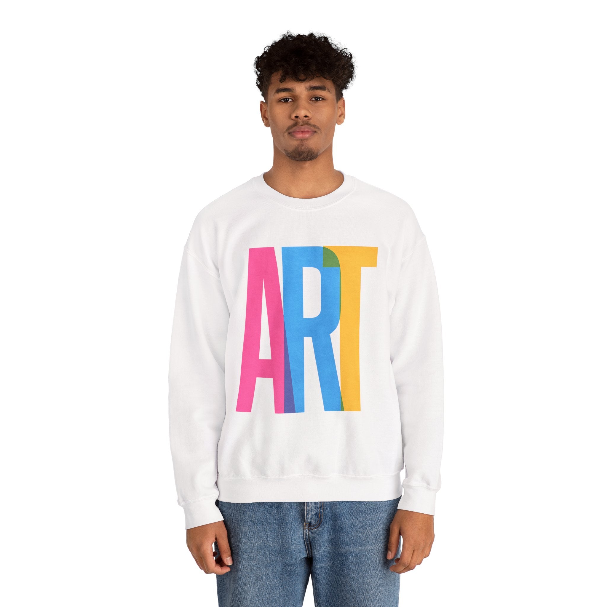 Art Sweatshirt | Cozy Crewneck for Couples, Gift for Valentine's Day, Casual Wear, Everyday Comfort, Trendy Apparel | LZP Tees