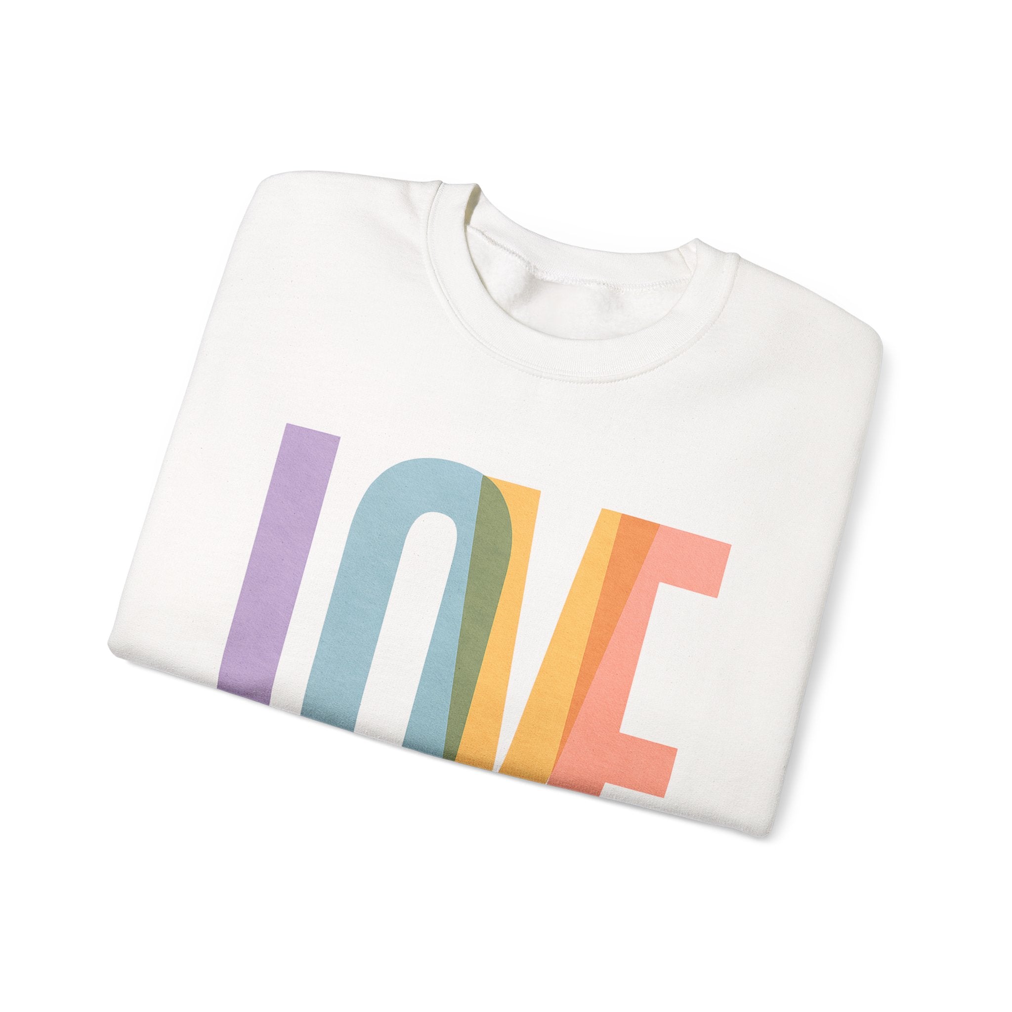 Love Sweatshirt | Cozy Crewneck for Couples, Gift for Valentine's Day, Casual Wear, Everyday Comfort, Trendy Apparel | LZP Tees