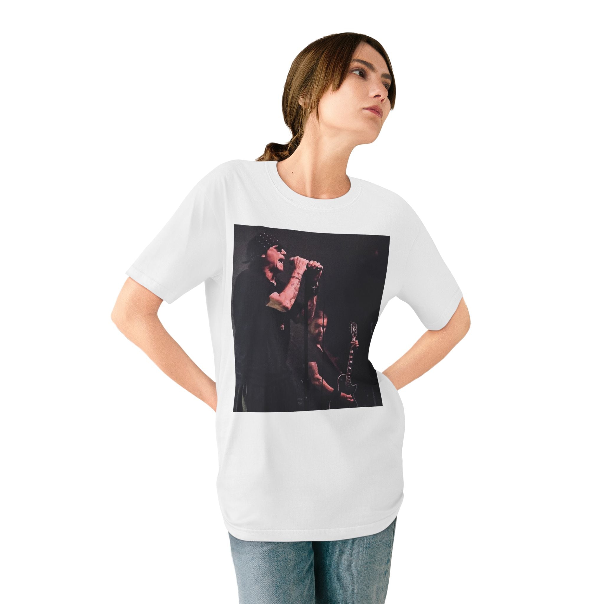 Organic Cotton T-shirt - Veronika Douglas The Cult Intimate Concert Photography | LZP Tees
