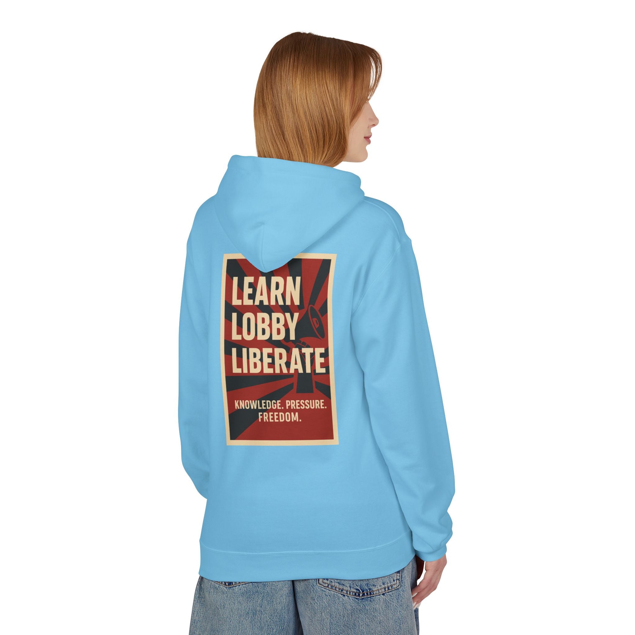 Learn Lobby and Liberate Fleece Hoodie - Unisex Softstyle for Comfort and Freedom T-Shirt | LZP Tees
