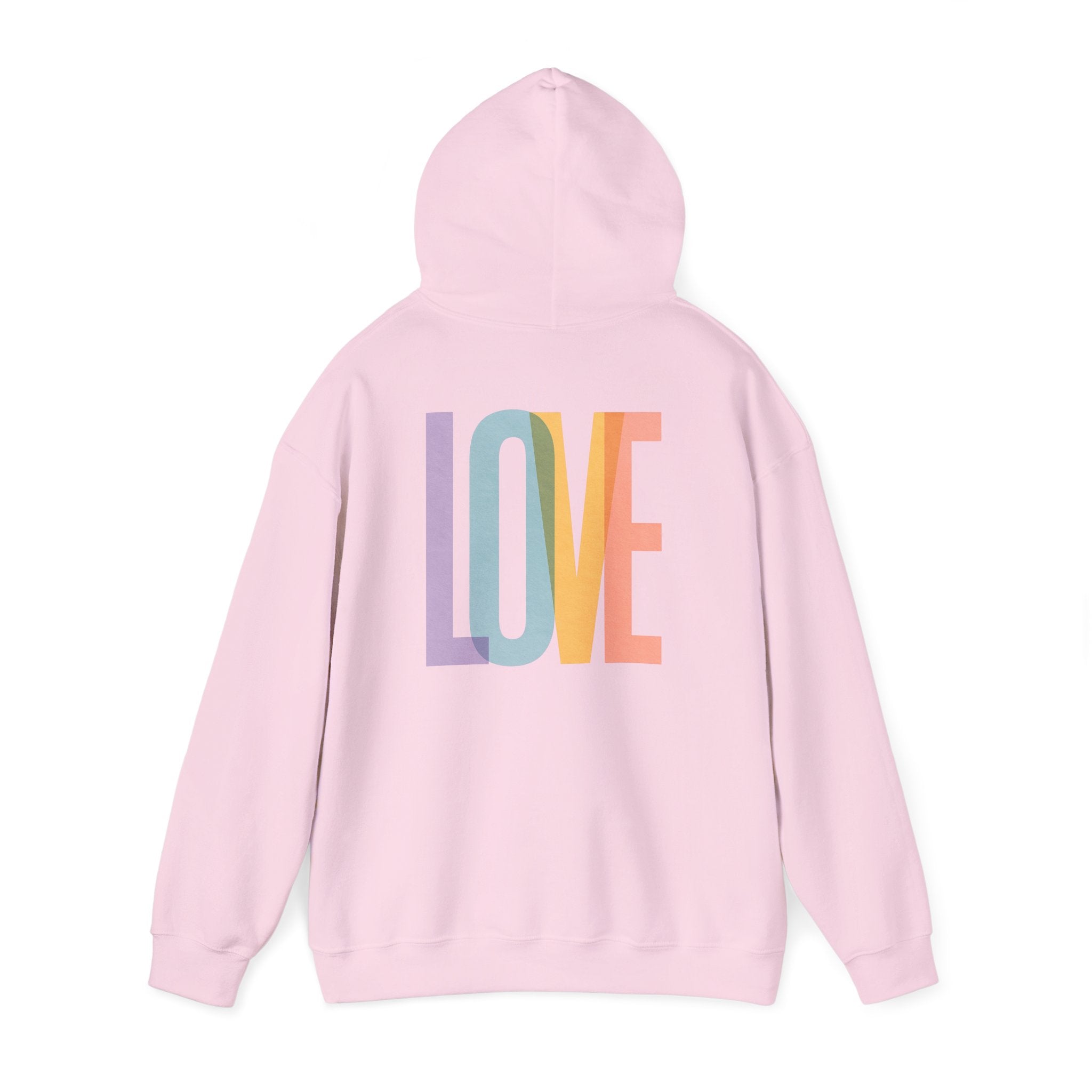 'LOVE' Unisex Hoodie Front and Back Print - Cozy Gift for Friends, Valentine's Day, Casual Wear, Trendy Fashion, Spirit Wear T-Shirt | LZP Tees