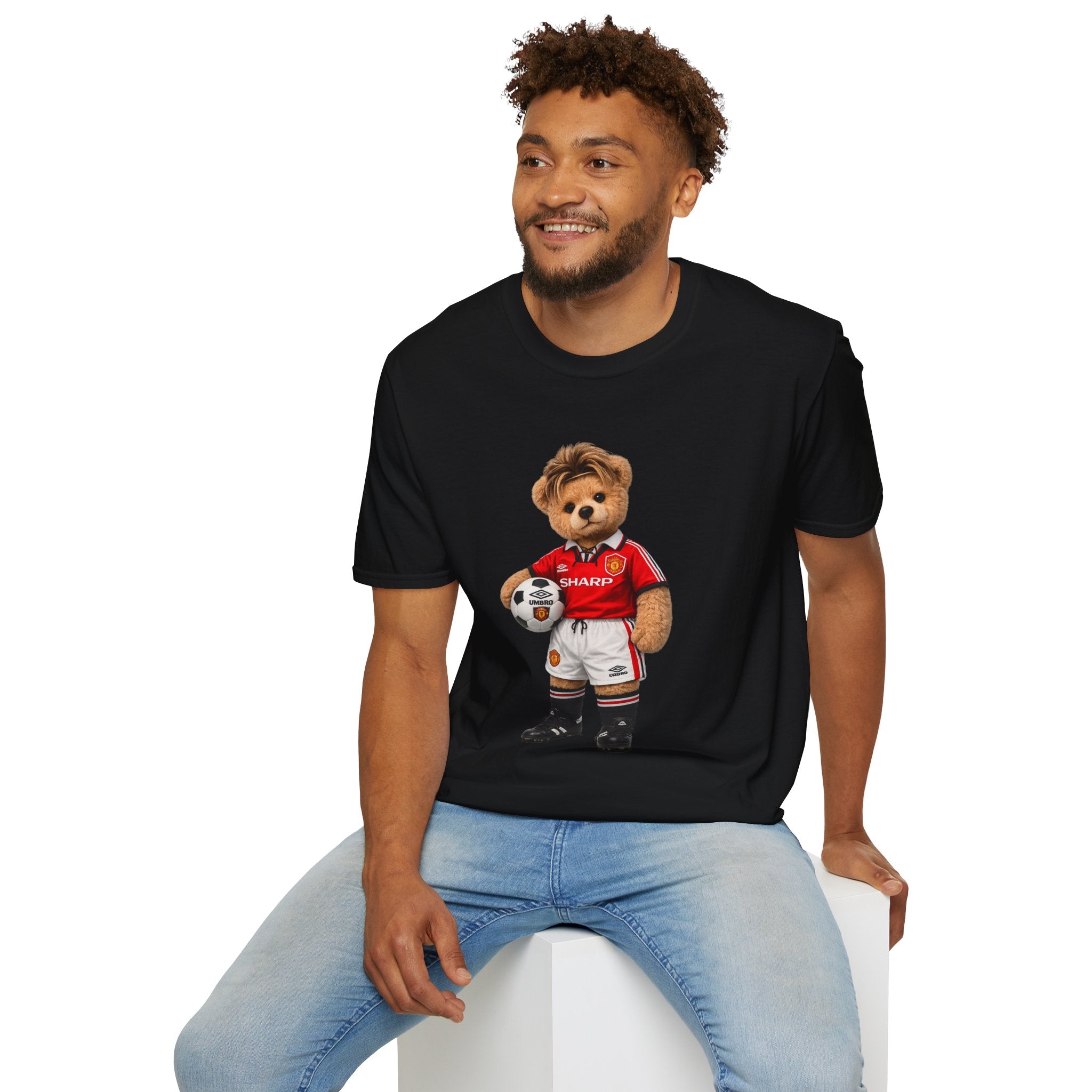 Golden Touch Bear – 90s Football Icon Graphic Tee