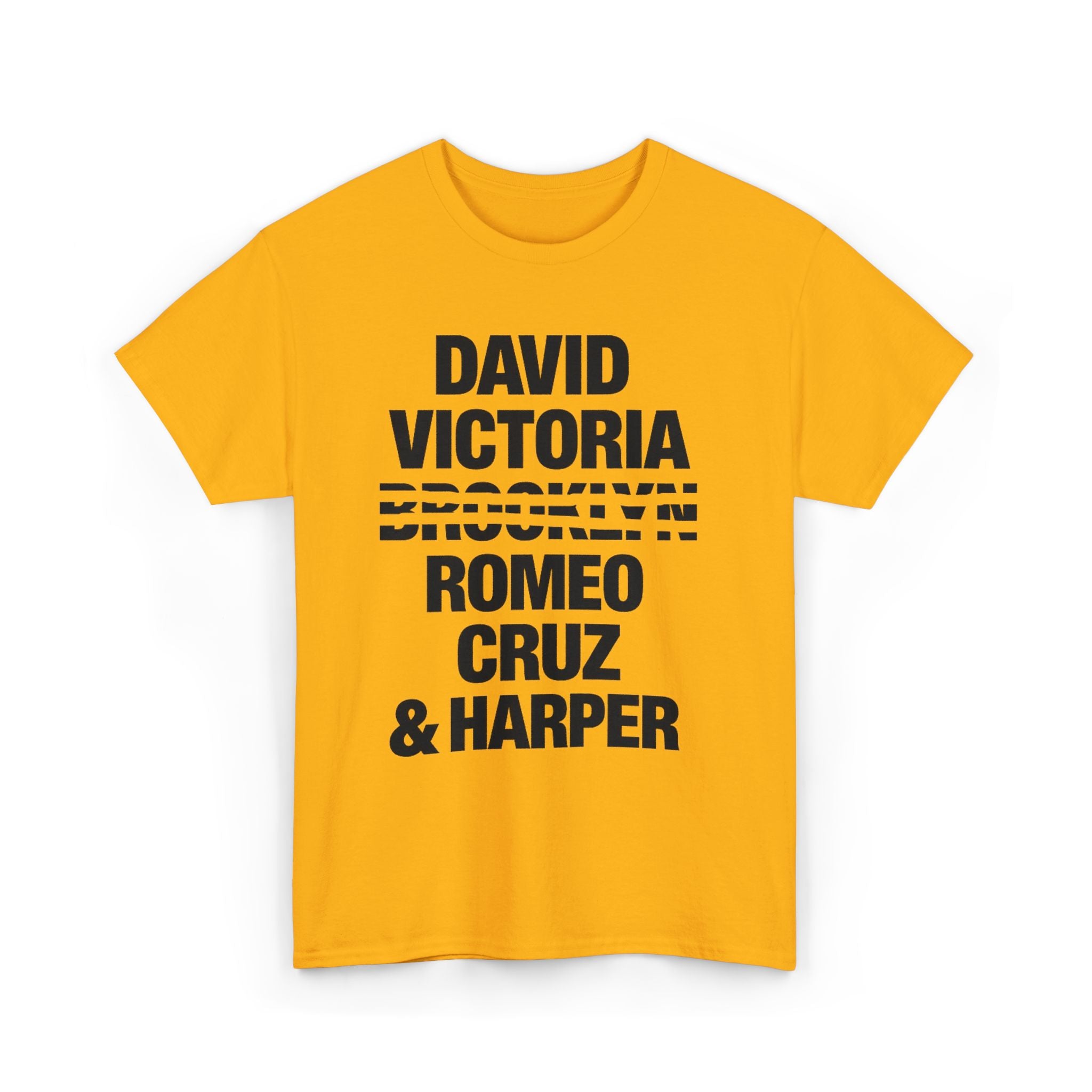 Where is Brooklyn Bold Stacked Names Design (David, Victoria, Romeo, Cruz & Harper)