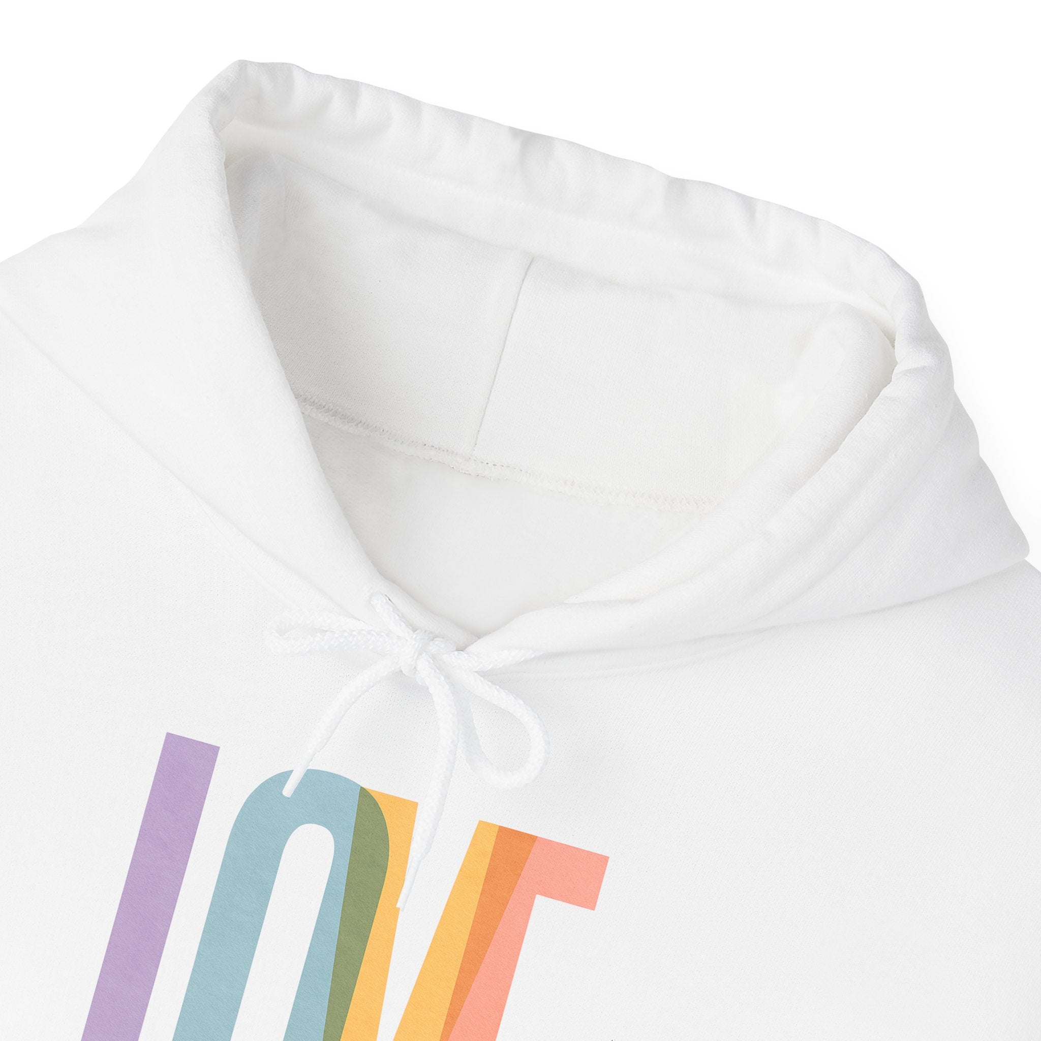 'LOVE' Unisex Hoodie Front and Back Print - Cozy Gift for Friends, Valentine's Day, Casual Wear, Trendy Fashion, Spirit Wear T-Shirt | LZP Tees