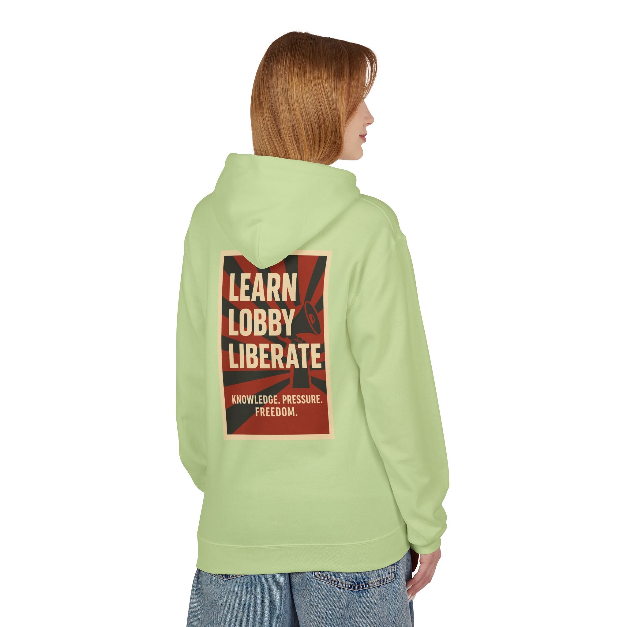 Learn Lobby and Liberate Fleece Hoodie - Unisex Softstyle for Comfort and Freedom T-Shirt | LZP Tees