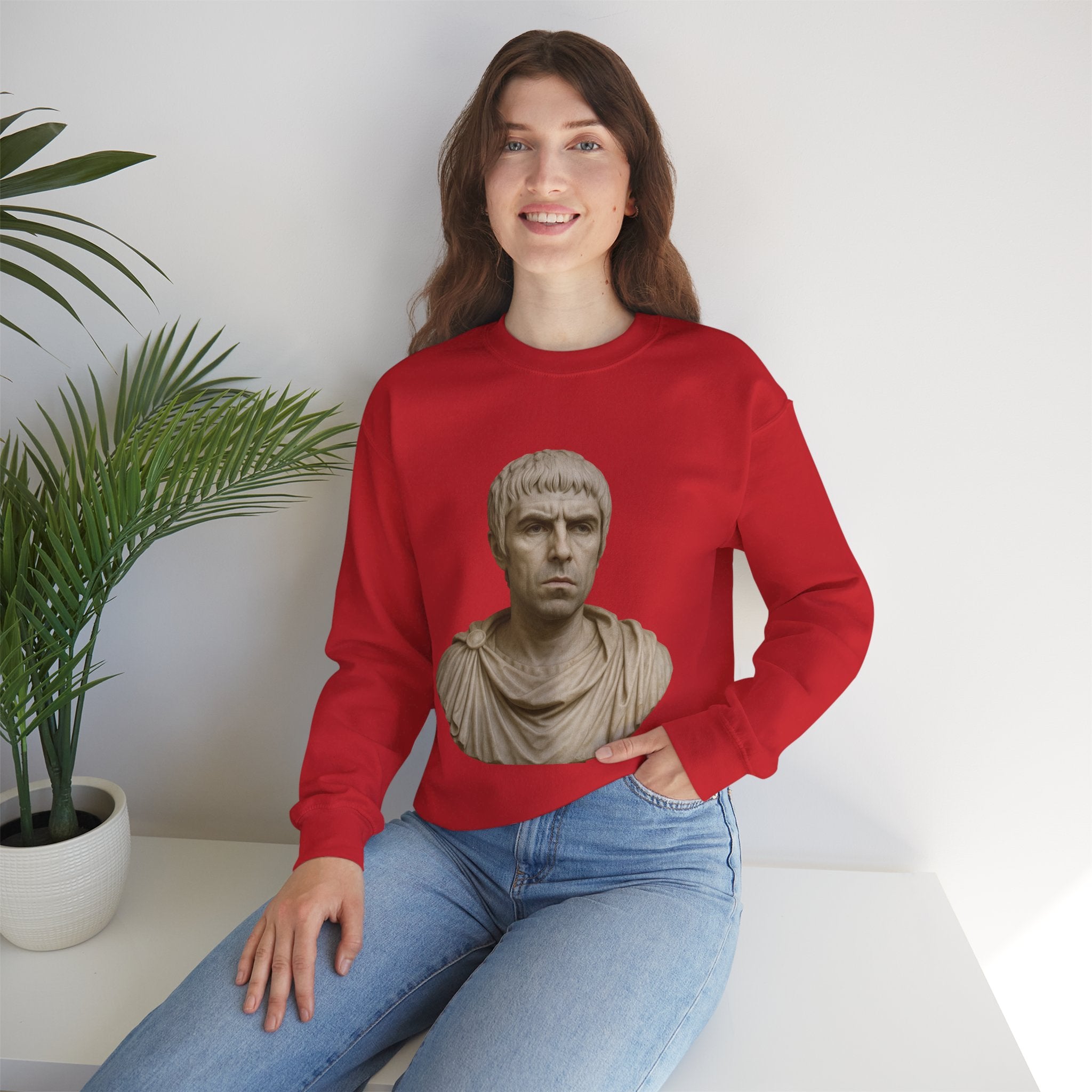 Godlike Liam Gallagher Roman Bust Sweatshirt